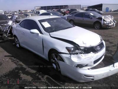 2011 Lexus IS, белый — VIN JTHFE2C29B2505075, IAAI