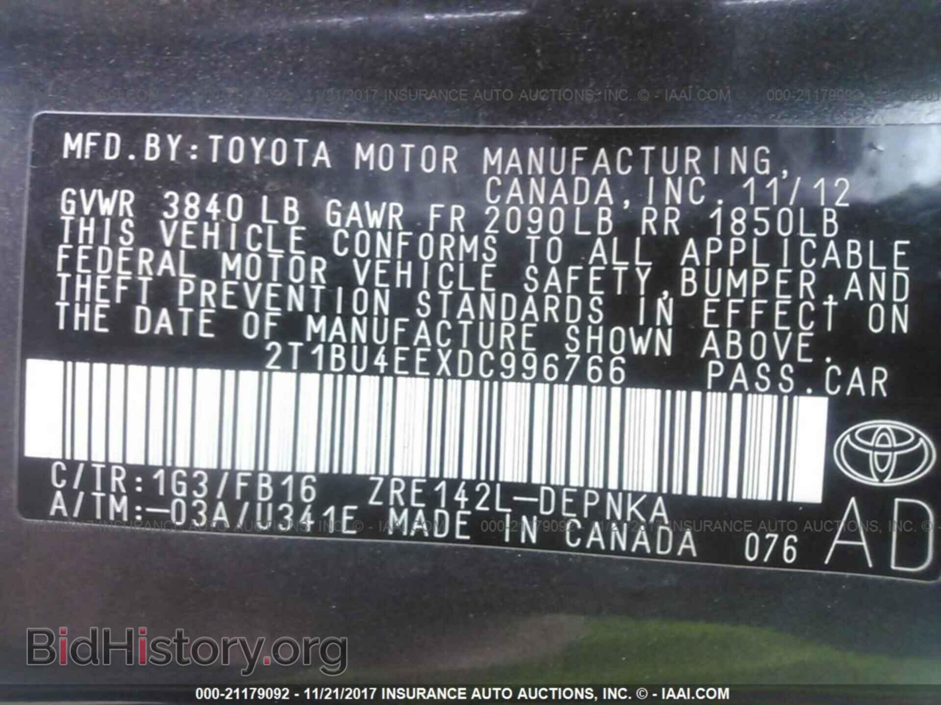 2013 Toyota Corolla - VIN: 2T1BU4EEXDC996766 - Photo 9