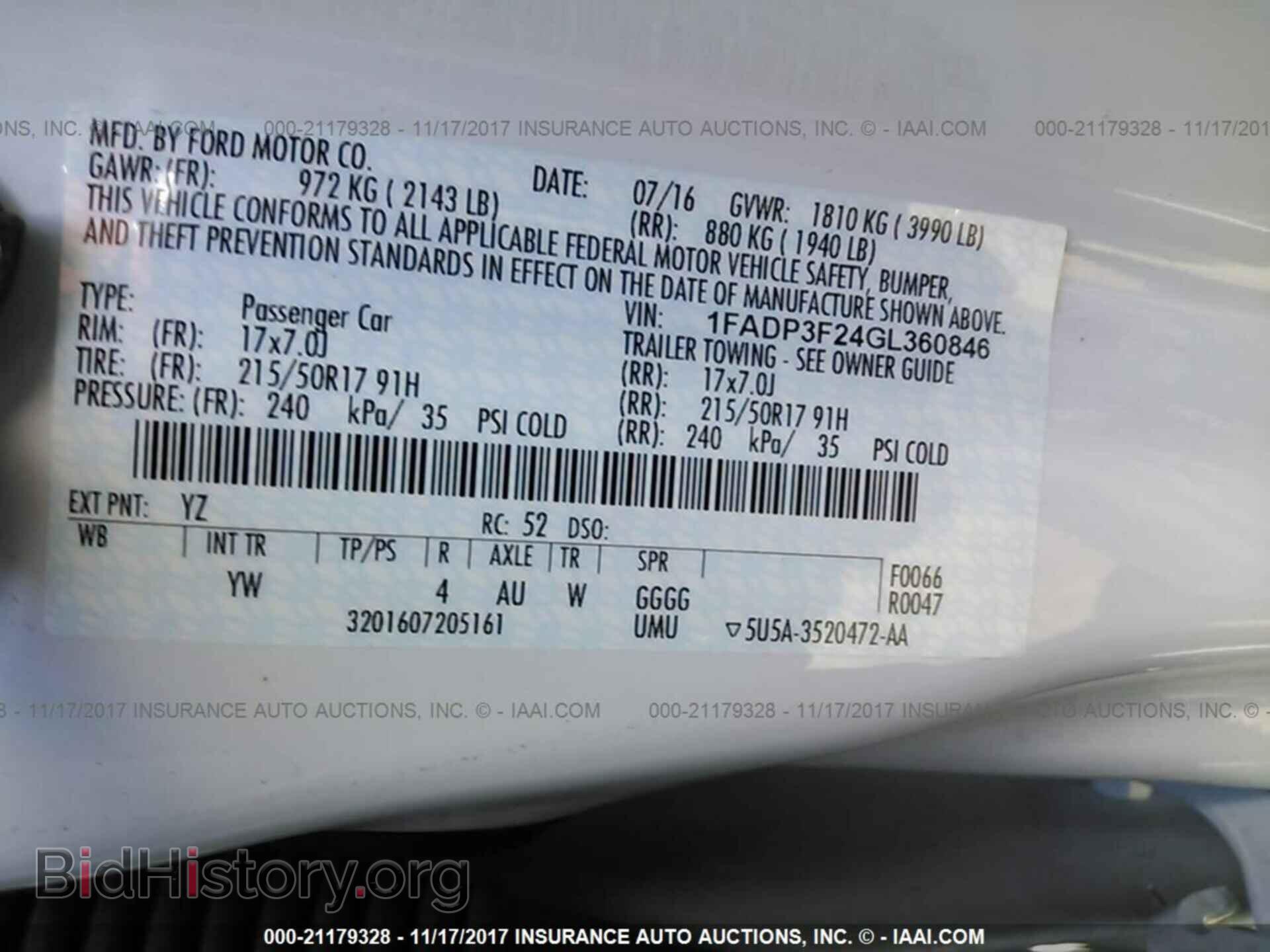 2016 Ford Focus - VIN: 1FADP3F24GL360846 - Photo 9