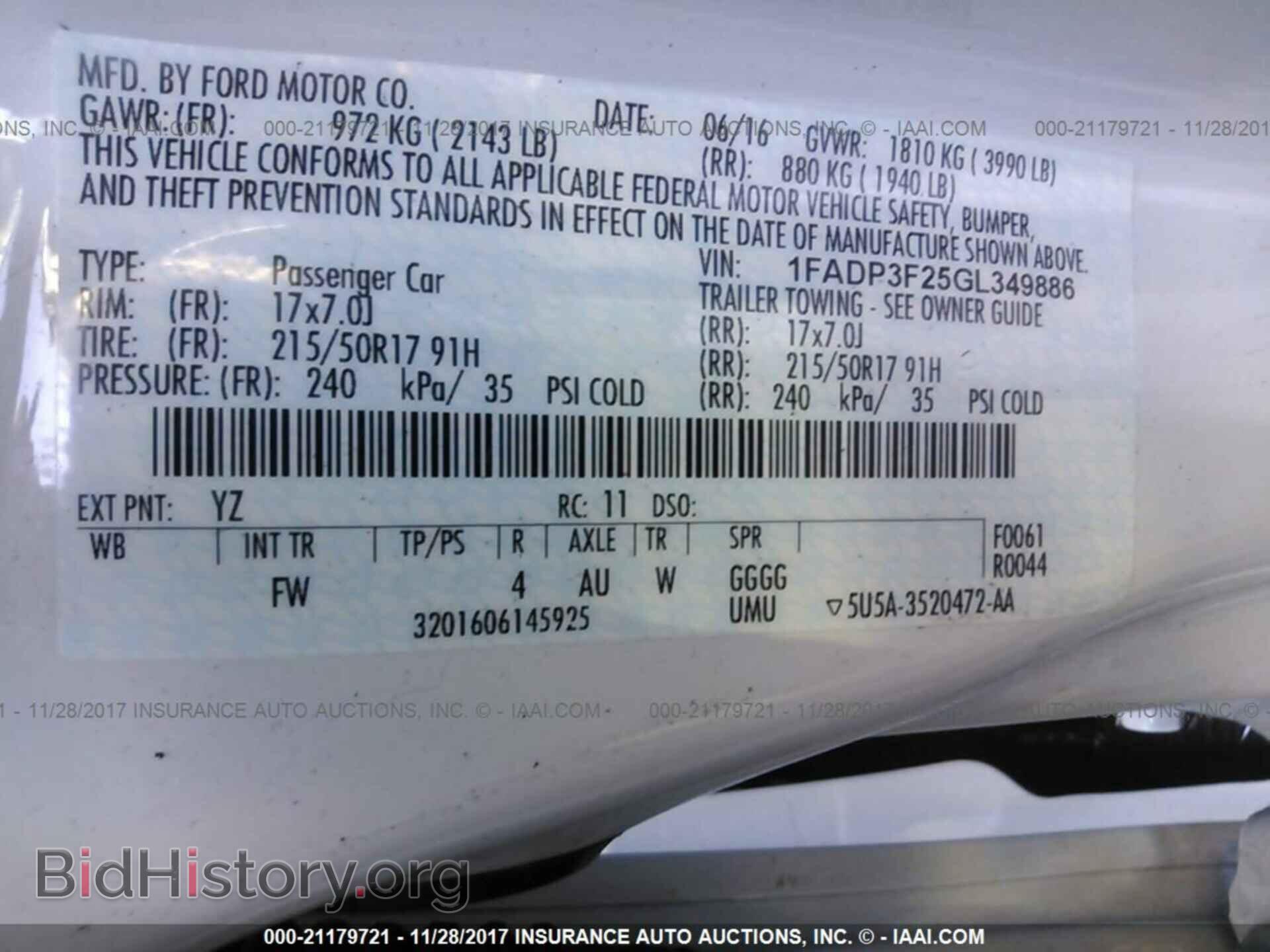 2016 Ford Focus - VIN: 1FADP3F25GL349886 - Photo 9