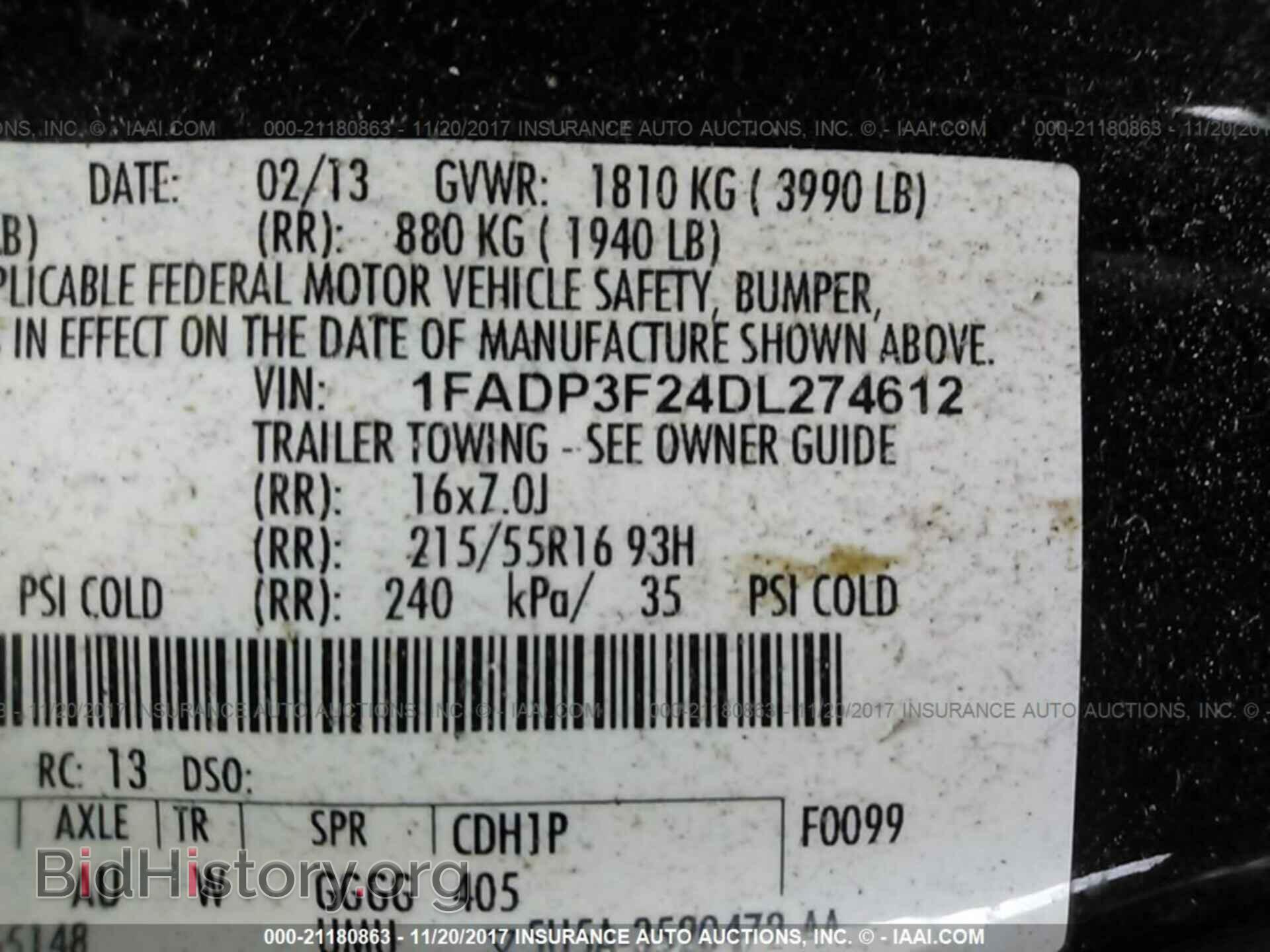 2013 Ford Focus - VIN: 1FADP3F24DL274612 - Photo 9