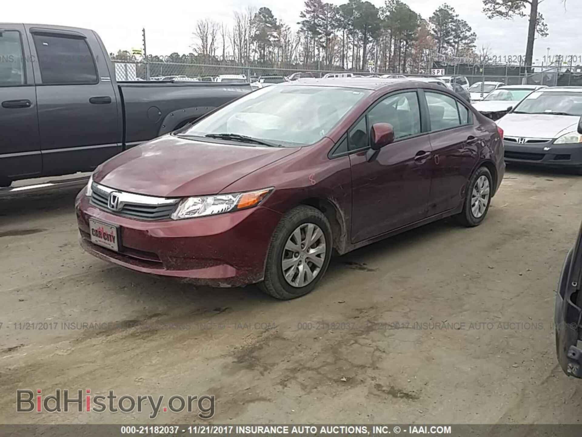2012 Honda Civic - VIN: 19XFB2F53CE330181 - Фото 2