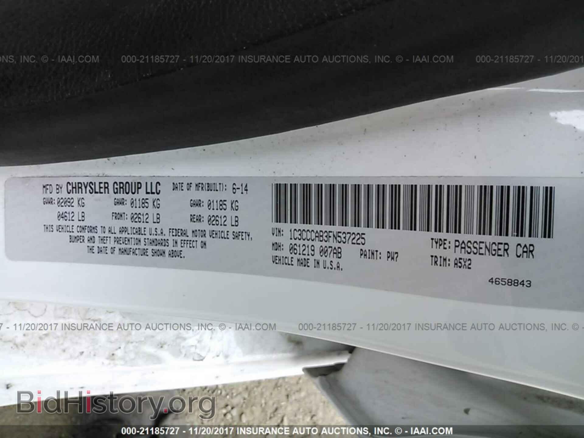 2015 Chrysler 200 - VIN: 1C3CCCAB3FN537225 - Photo 9