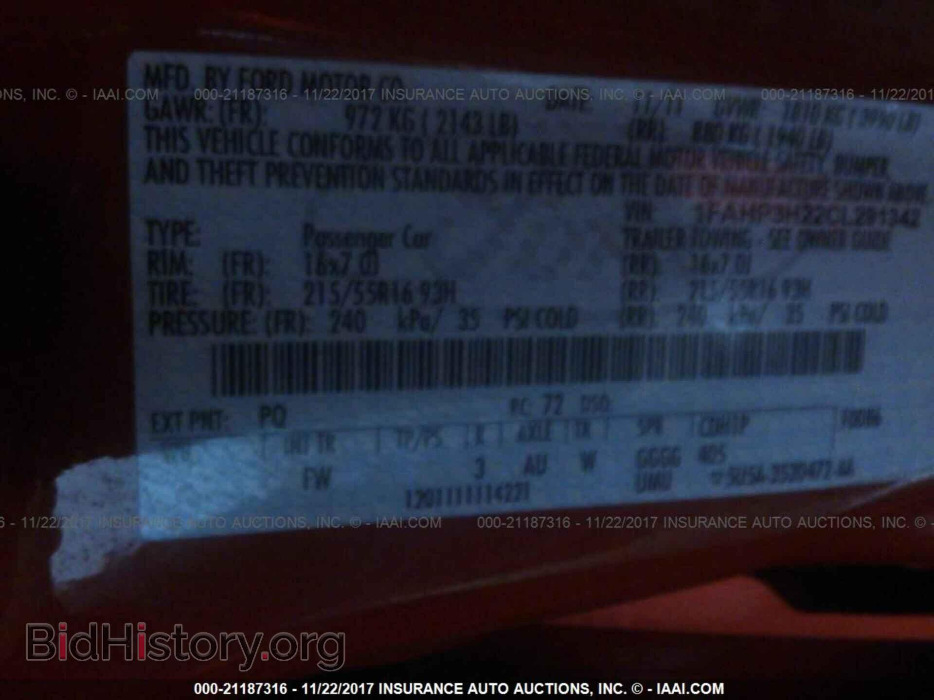 2012 Ford Focus - VIN: 1FAHP3H22CL291342 - Фото 9