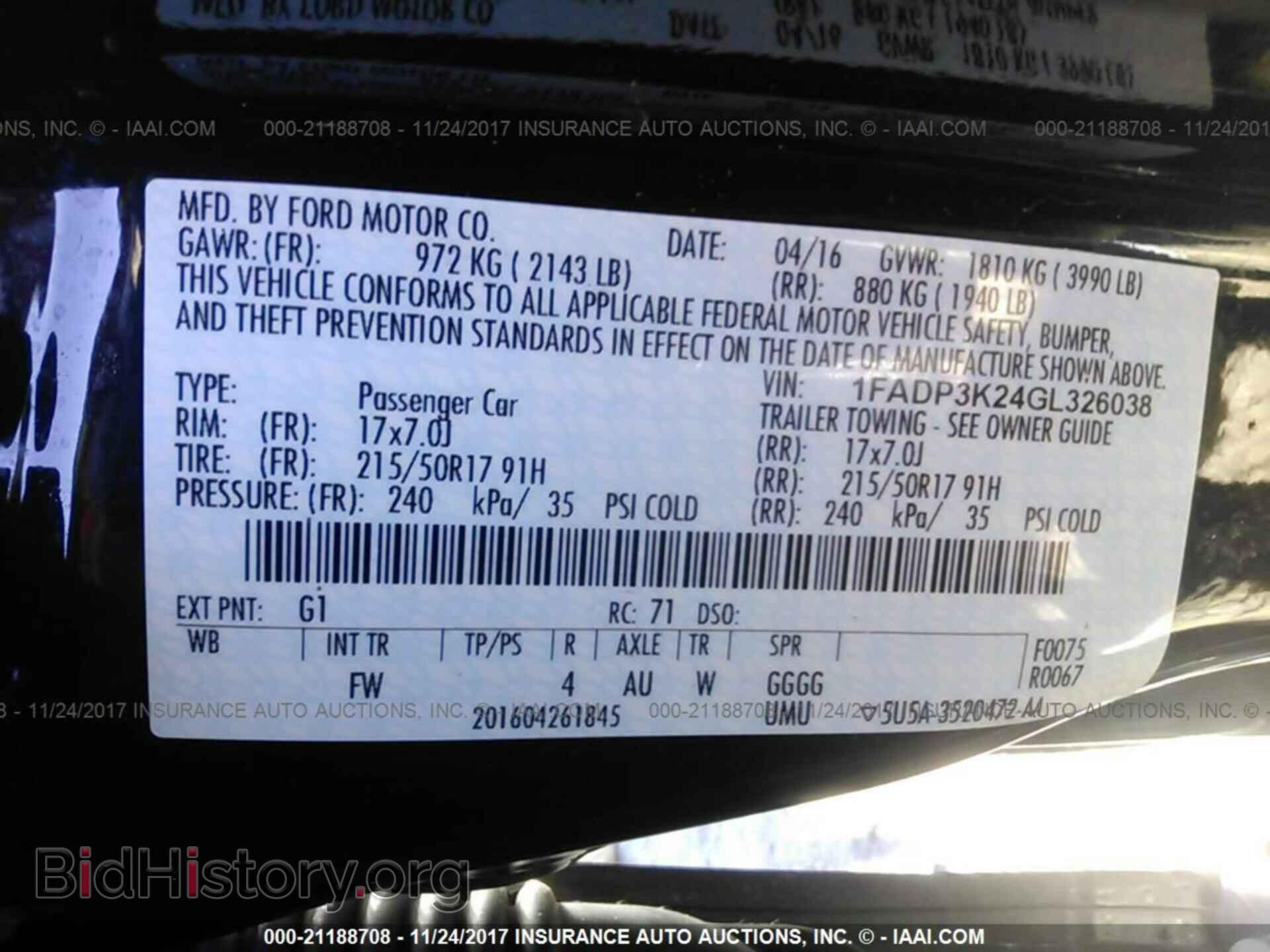 2016 Ford Focus - VIN: 1FADP3K24GL326038 - Photo 9