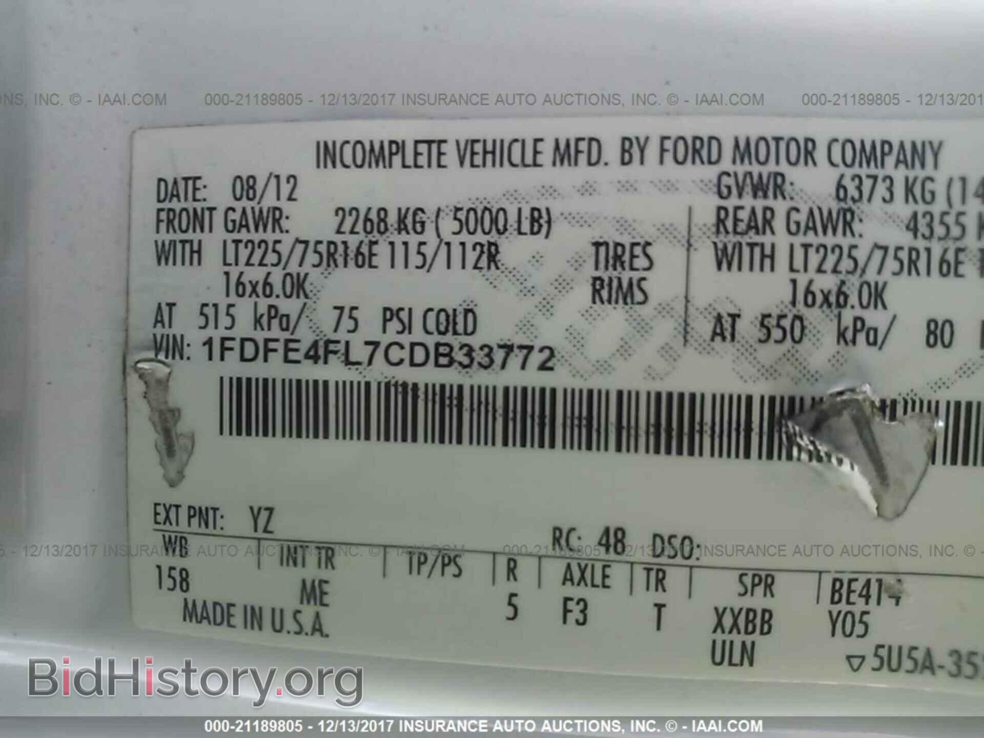 2012 Ford Econoline - VIN: 1FDFE4FL7CDB33772 - Фото 10