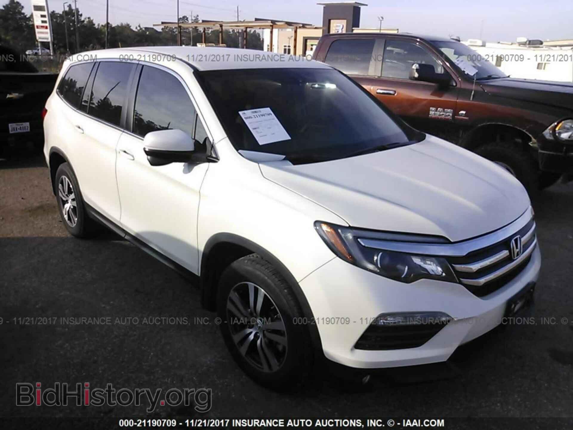 Фотография 5FNYF5H39GB016013 - Honda Pilot 2016