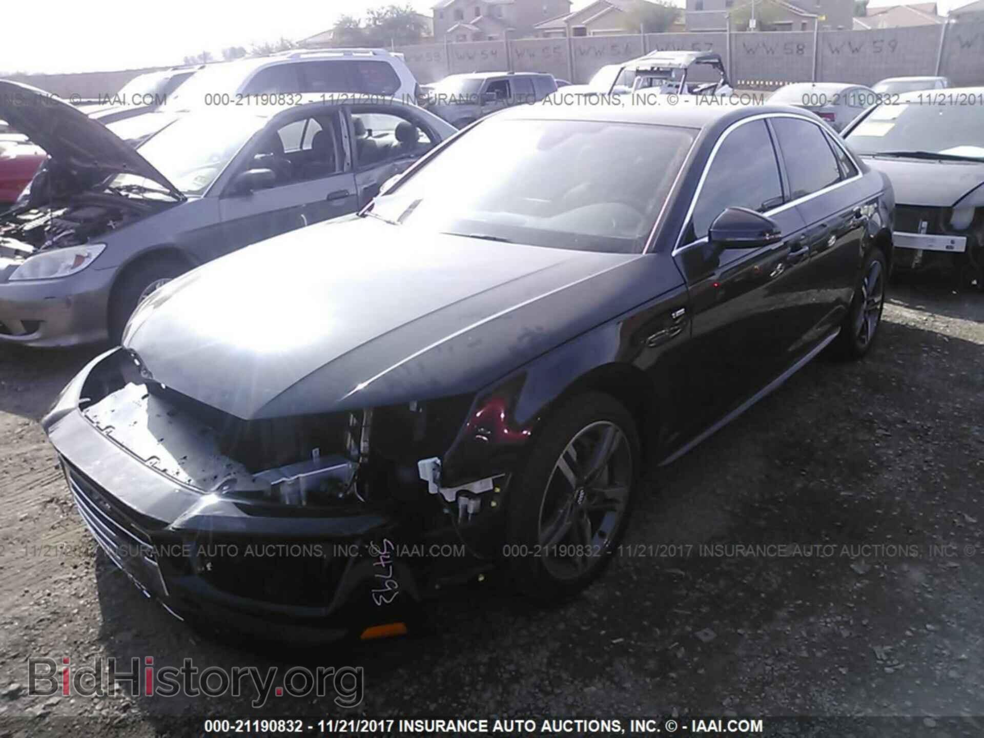 2017 Audi A4 - VIN: WAUENAF48HA182282 - Фото 2