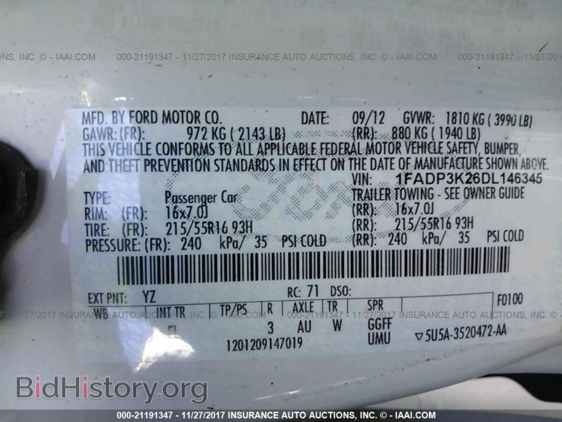 2013 Ford Focus - VIN: 1FADP3K26DL146345 - Фото 9