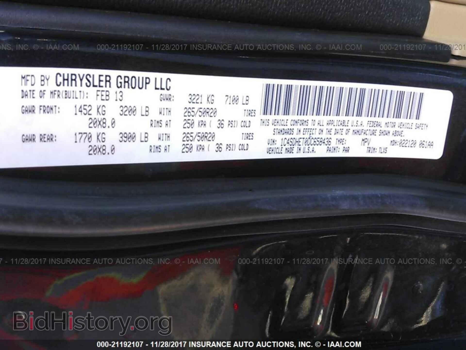 2013 Dodge Durango - VIN: 1C4SDHET0DC658436 - Фото 9