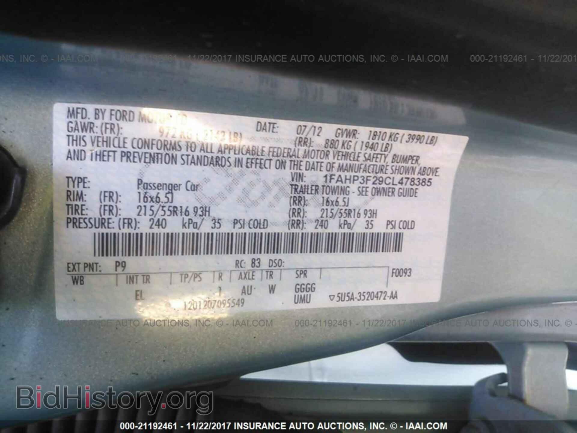 2012 Ford Focus - VIN: 1FAHP3F29CL478385 - Фото 9