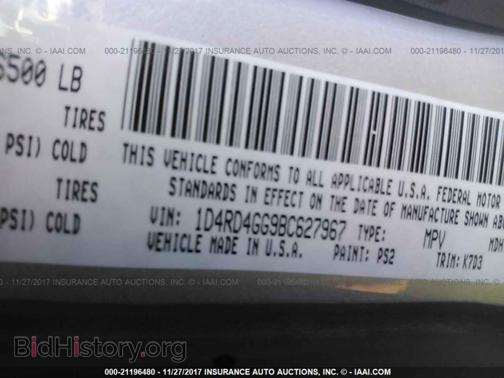2011 Dodge Durango - VIN: 1D4RD4GG9BC627967 - Фото 9