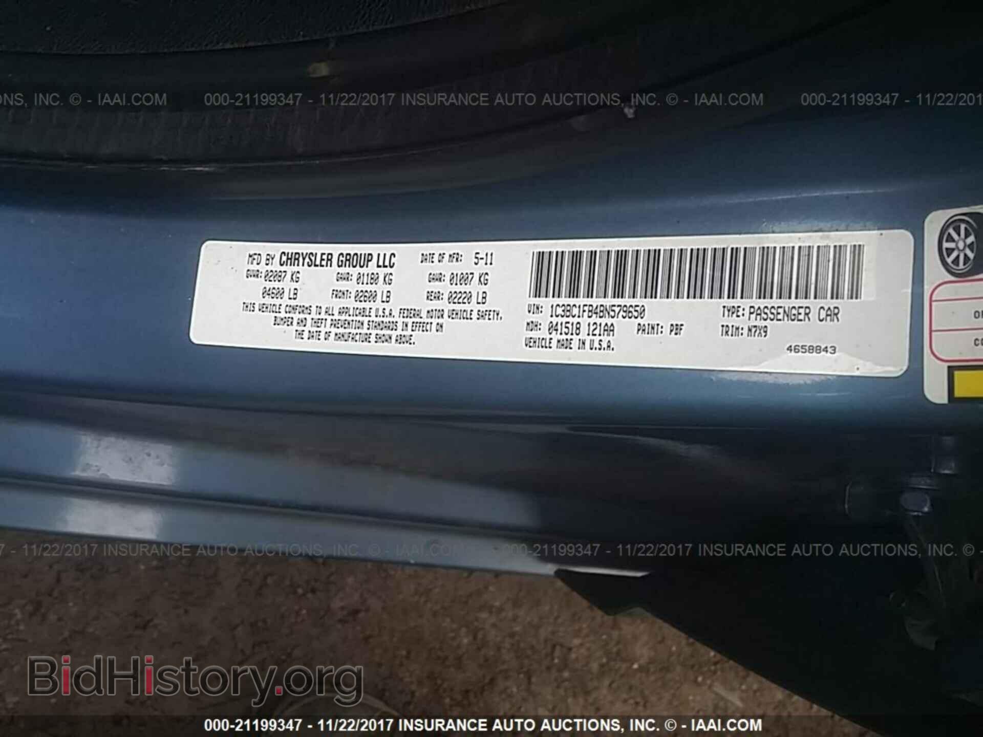 2011 Chrysler 200 - VIN: 1C3BC1FB4BN579650 - Photo 9