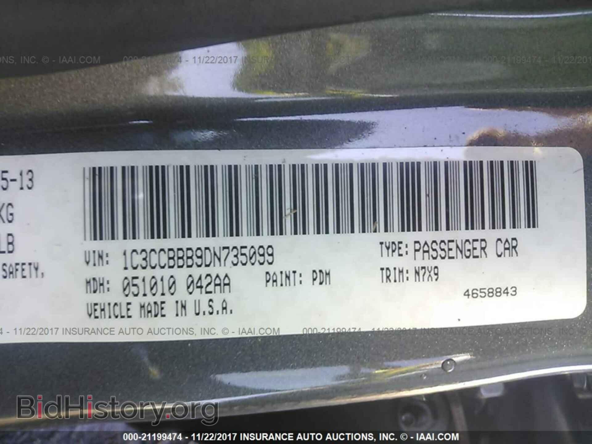 2013 Chrysler 200 - VIN: 1C3CCBBB9DN735099 - Photo 9