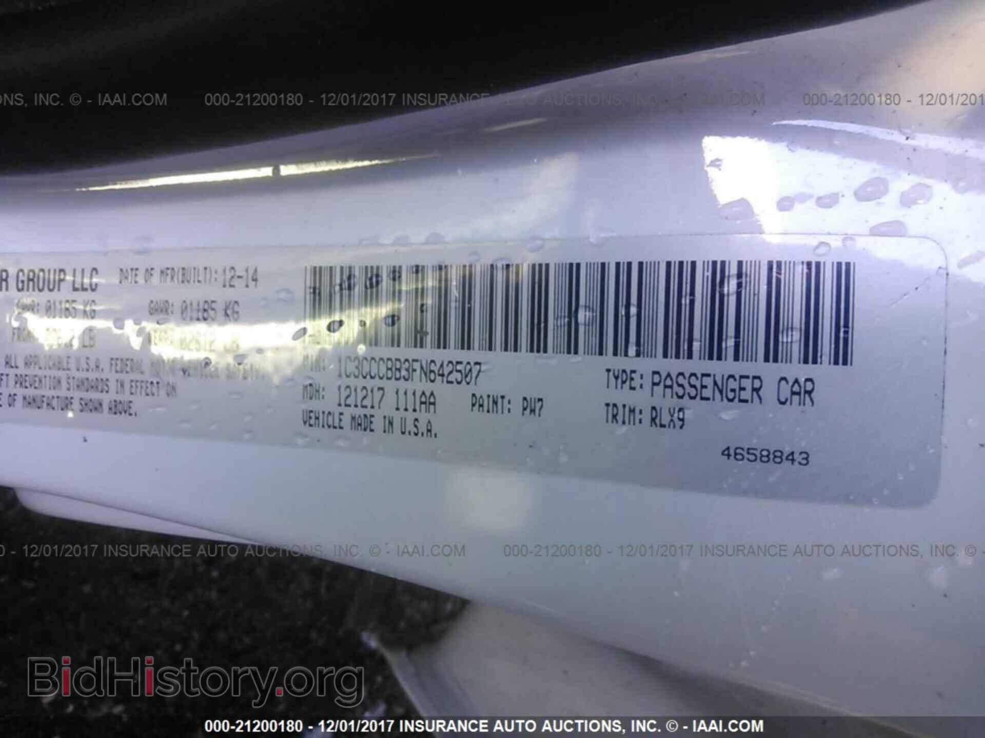 2015 Chrysler 200 - VIN: 1C3CCCBB3FN642507 - Photo 9