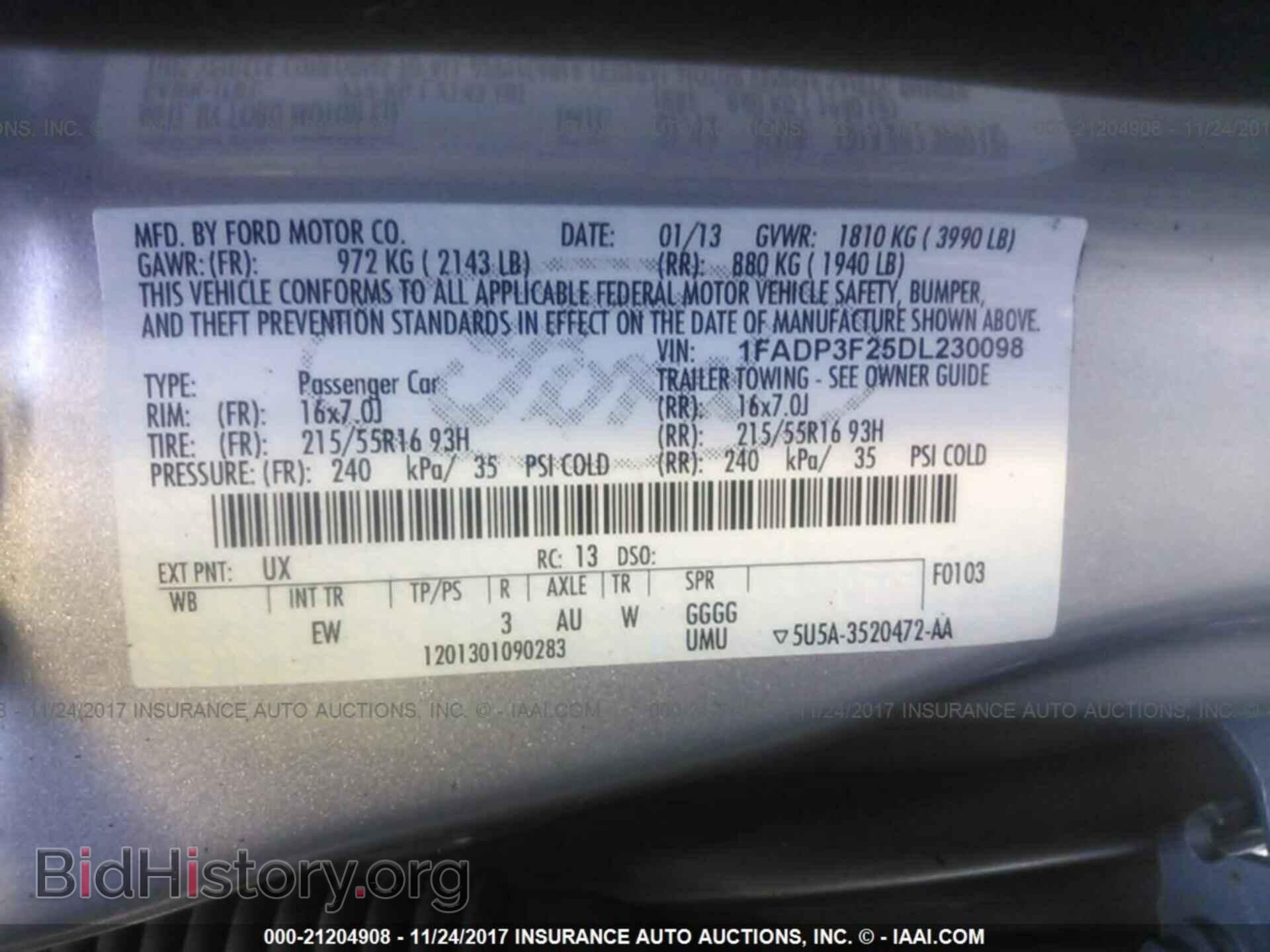 2013 Ford Focus - VIN: 1FADP3F25DL230098 - Фото 9
