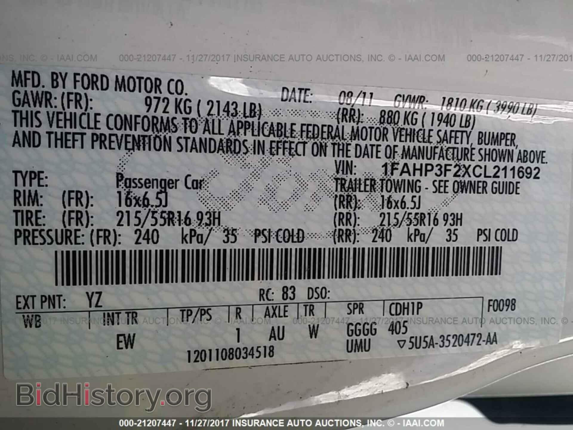 2012 Ford Focus - VIN: 1FAHP3F2XCL211692 - Photo 9