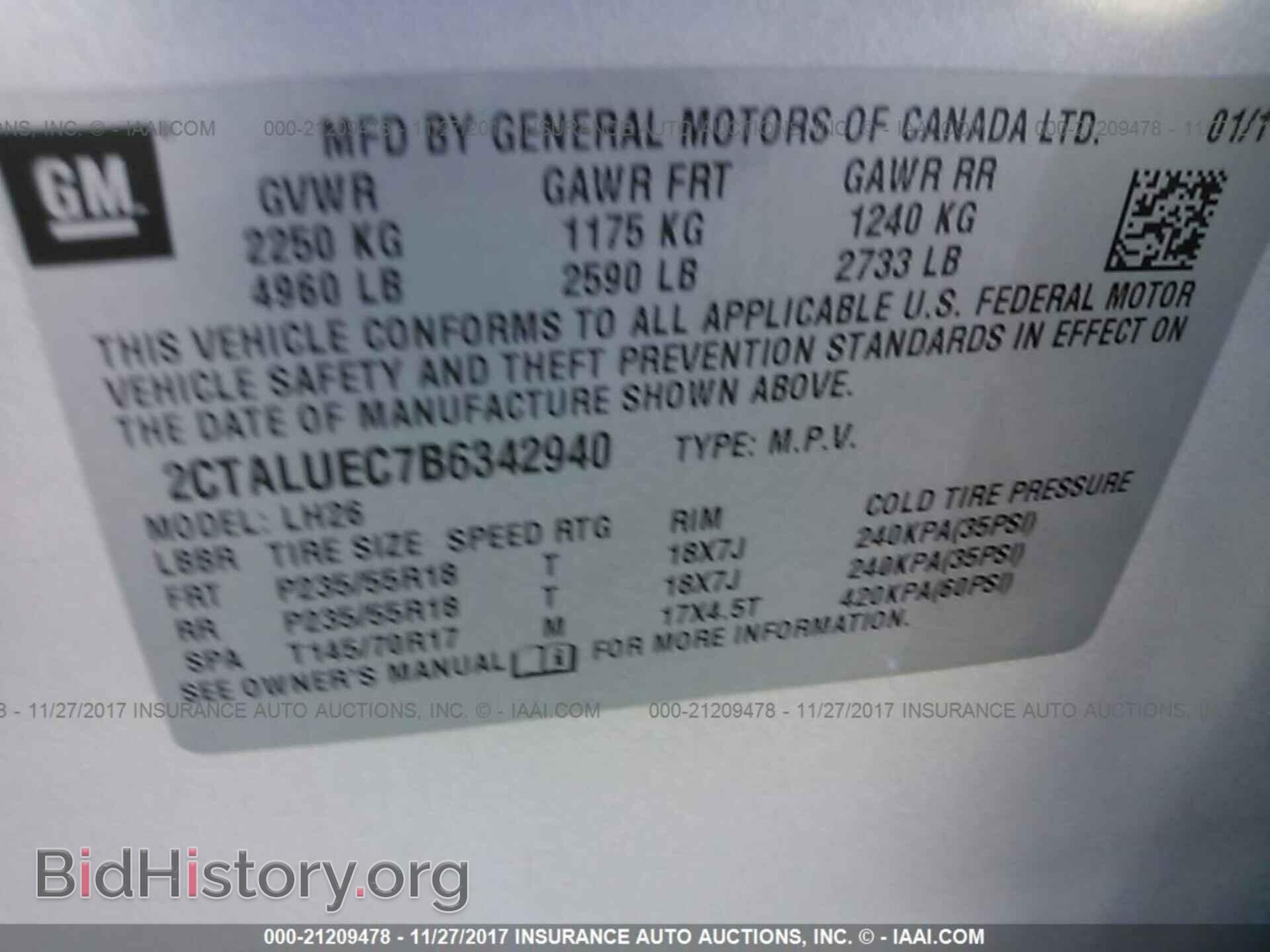 2011 Gmc Terrain - VIN: 2CTALUEC7B6342940 - Photo 9