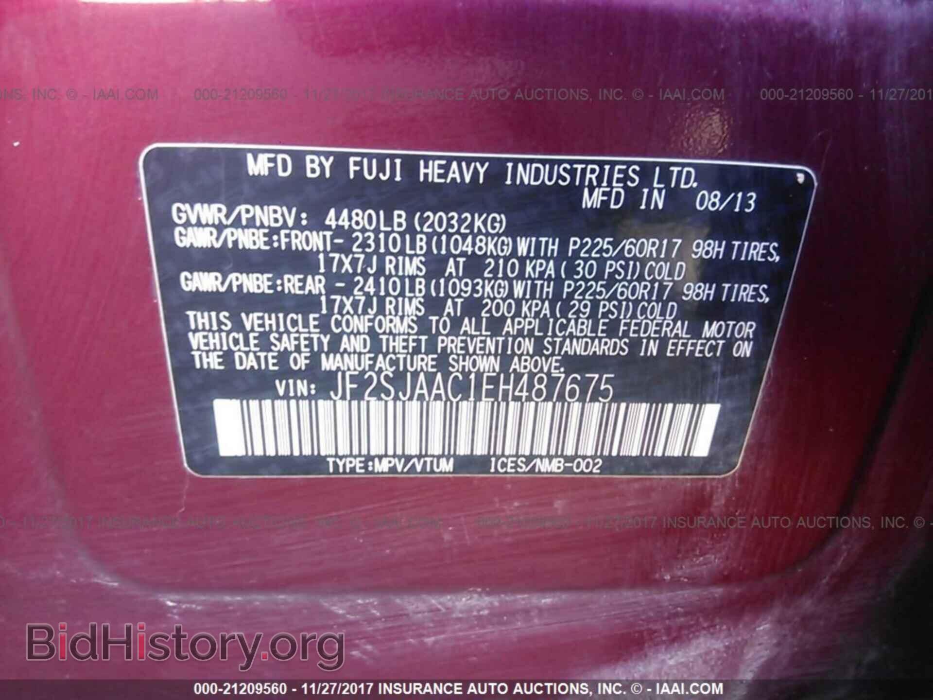 2014 Subaru Forester - VIN: JF2SJAAC1EH487675 - Photo 9