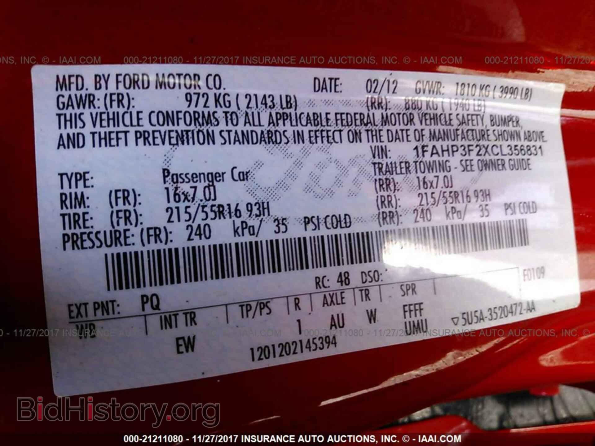 2012 Ford Focus - VIN: 1FAHP3F2XCL356831 - Photo 9