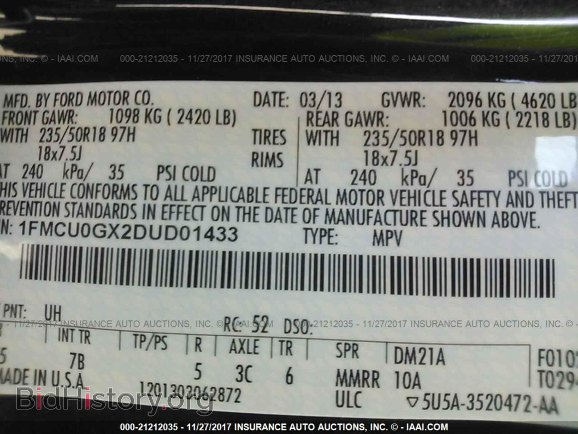 2013 Ford Escape - VIN: 1FMCU0GX2DUD01433 - Photo 9