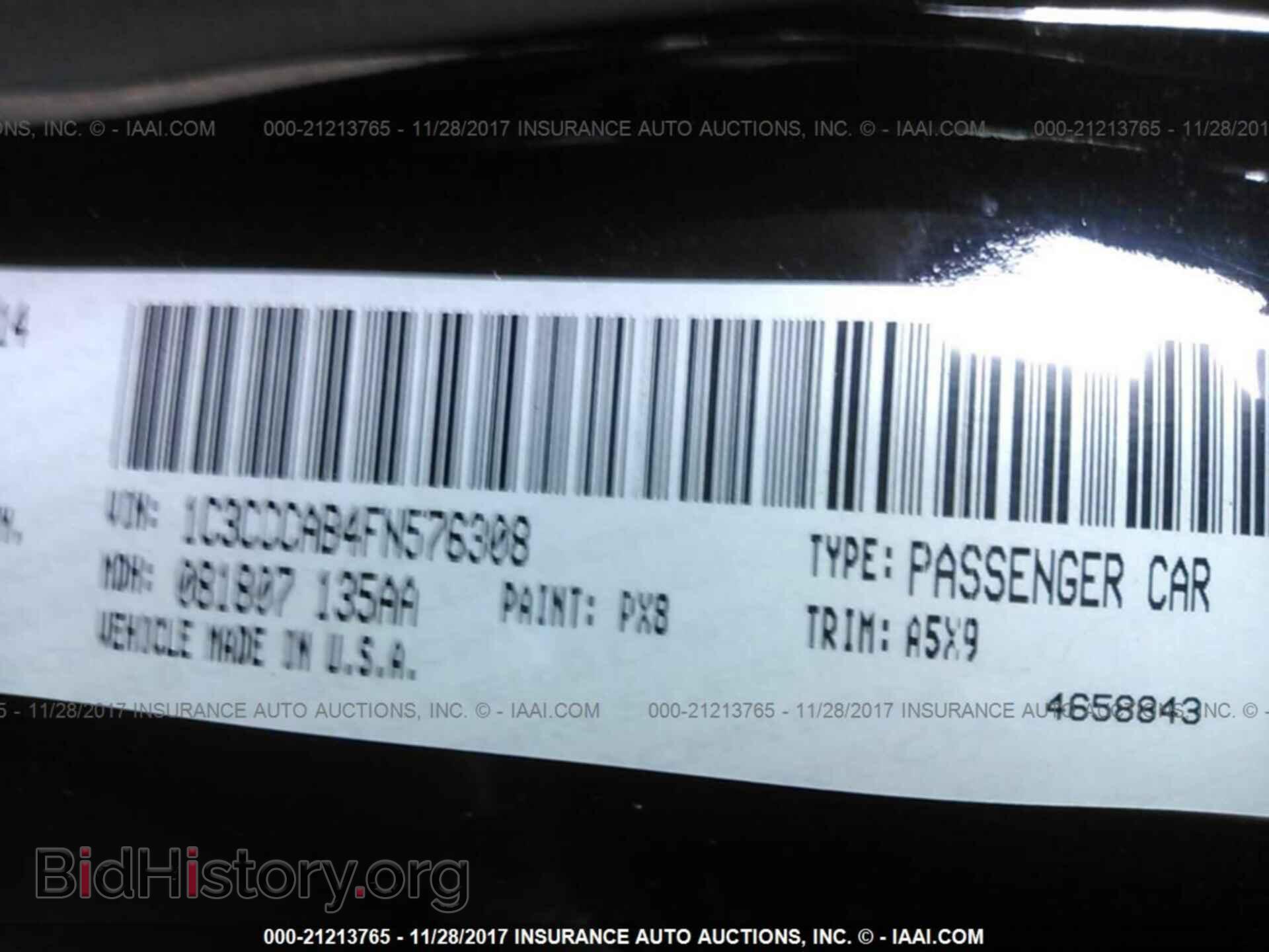 2015 Chrysler 200 - VIN: 1C3CCCAB4FN576308 - Photo 9