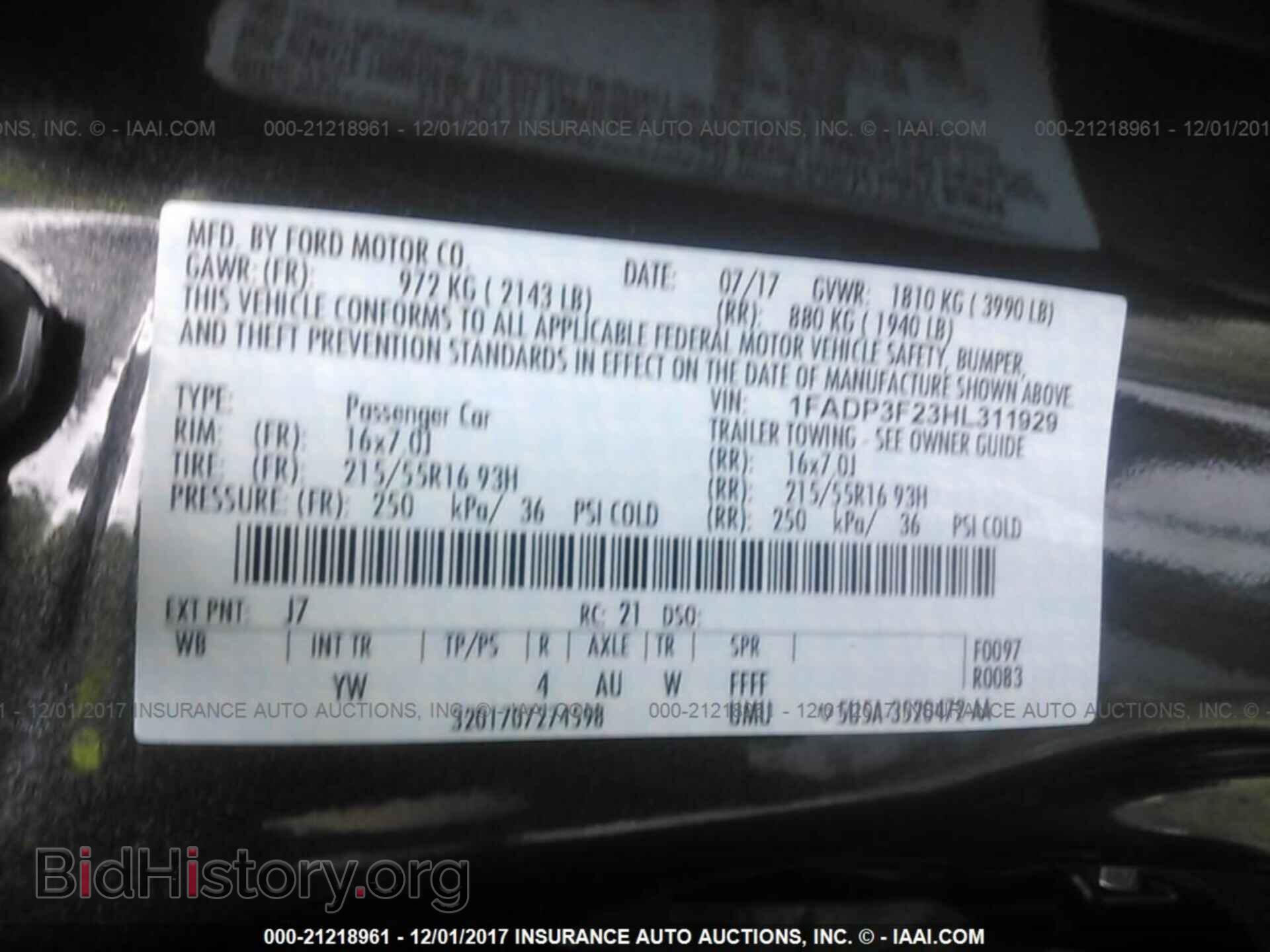 2017 Ford Focus - VIN: 1FADP3F23HL311929 - Photo 9