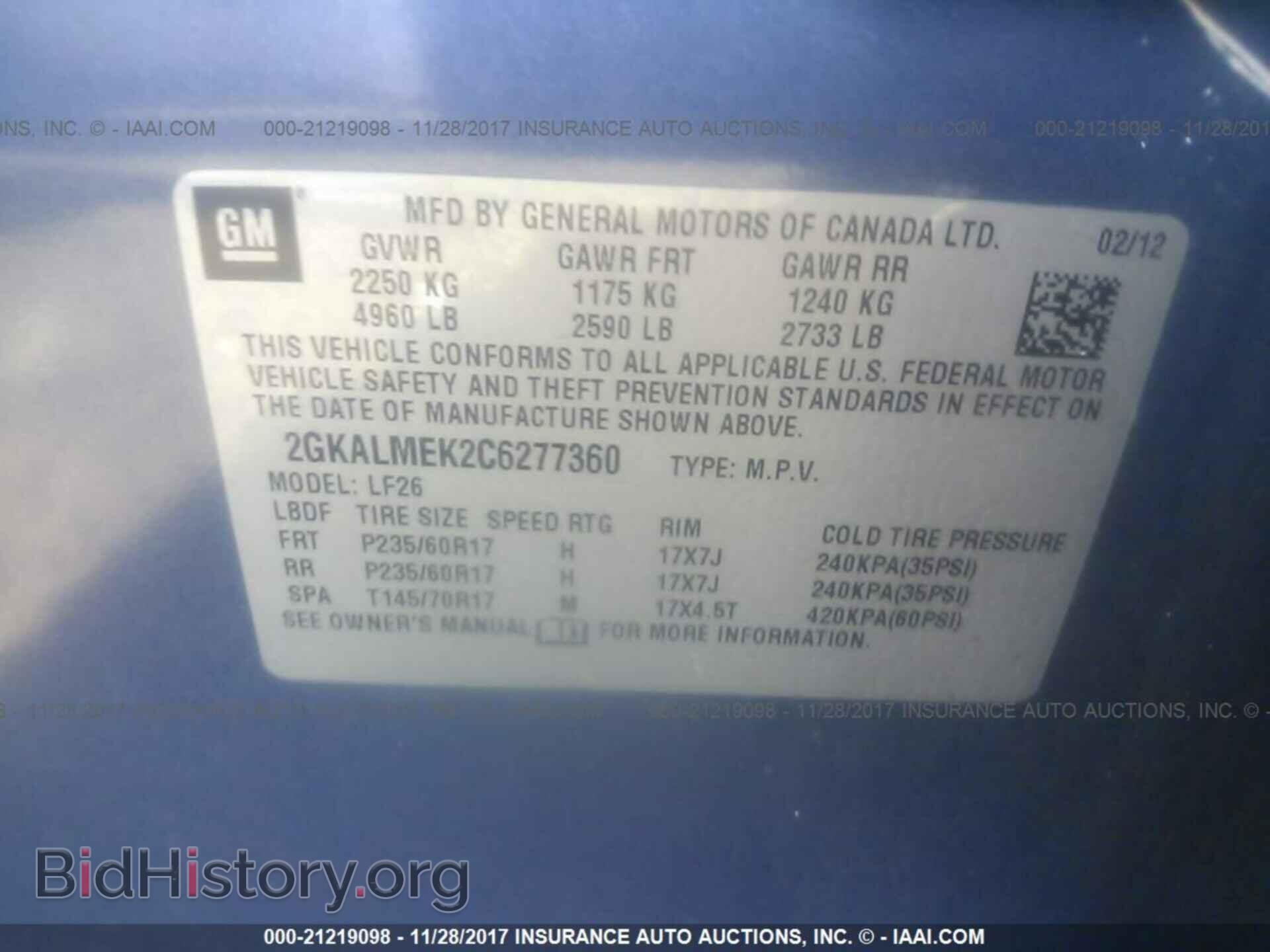 2012 Gmc Terrain - VIN: 2GKALMEK2C6277360 - Photo 9