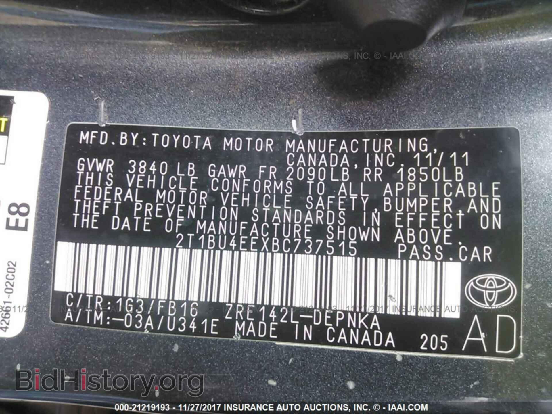 2011 Toyota Corolla - VIN: 2T1BU4EEXBC737515 - Photo 9