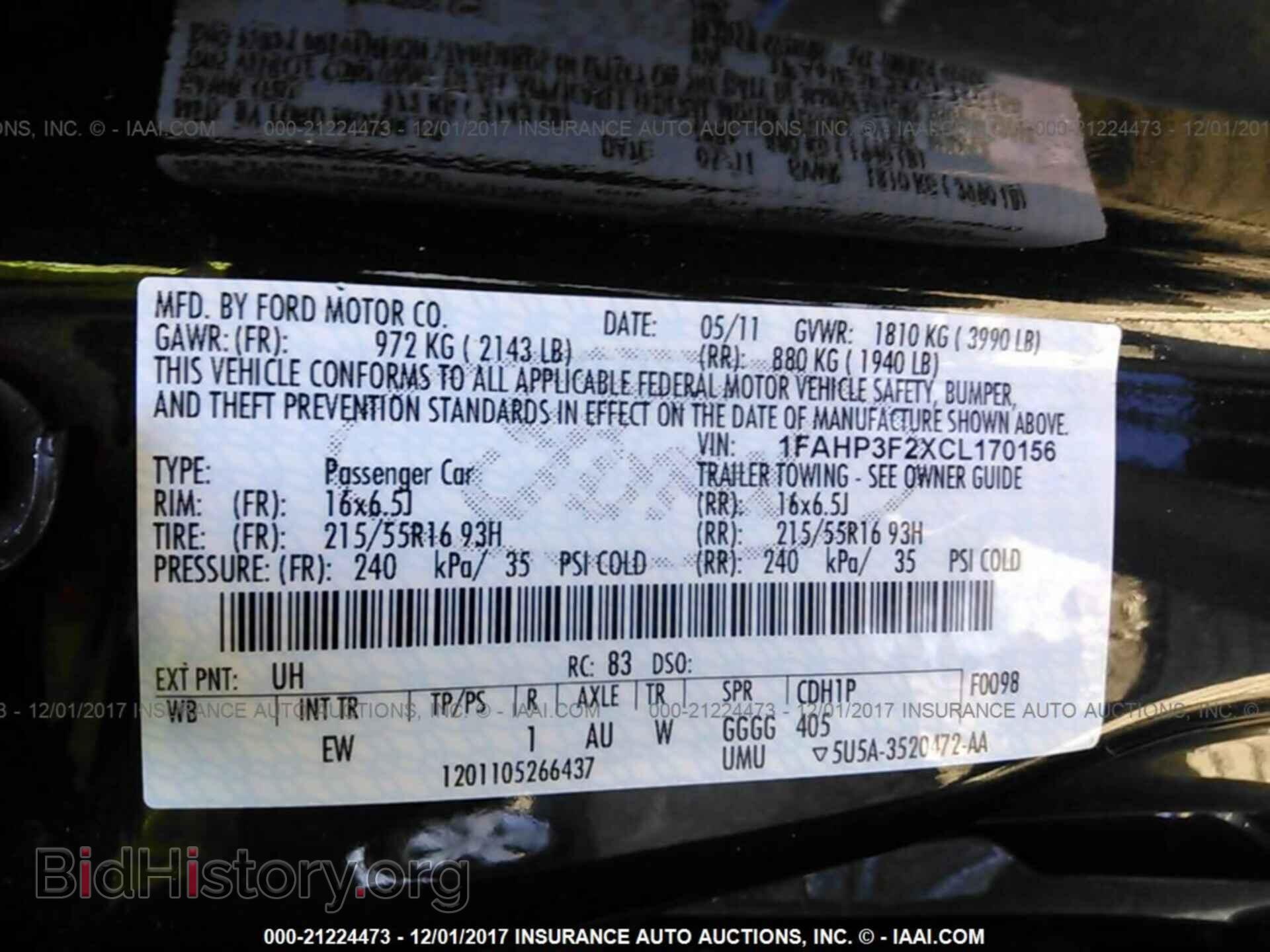 2012 Ford Focus - VIN: 1FAHP3F2XCL170156 - Photo 9