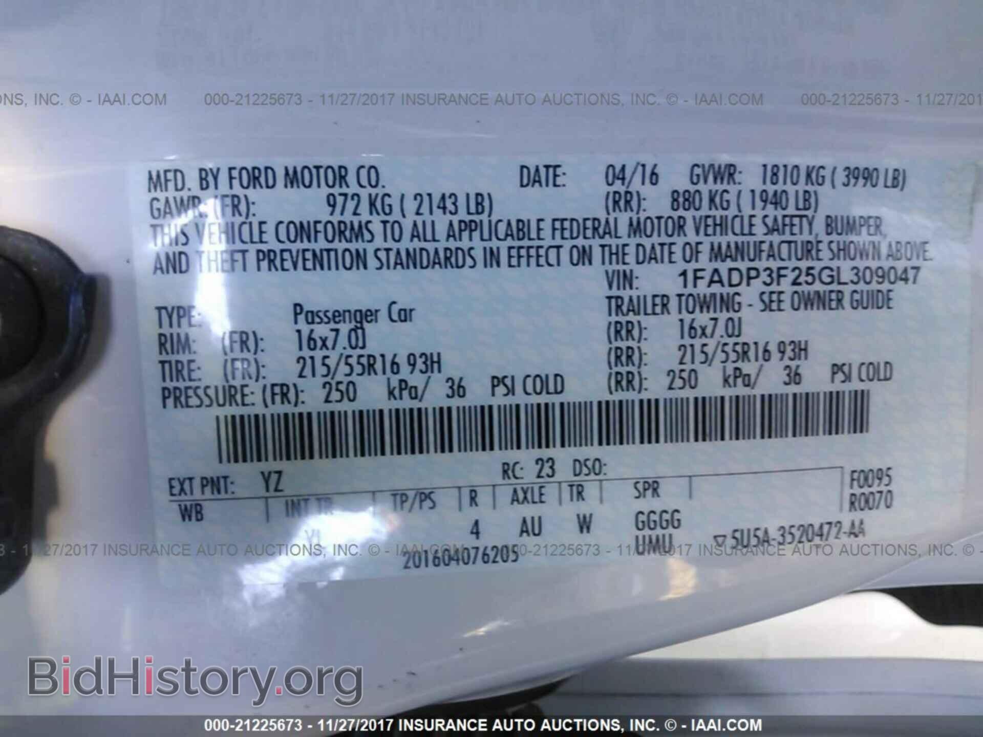 2016 Ford Focus - VIN: 1FADP3F25GL309047 - Фото 9