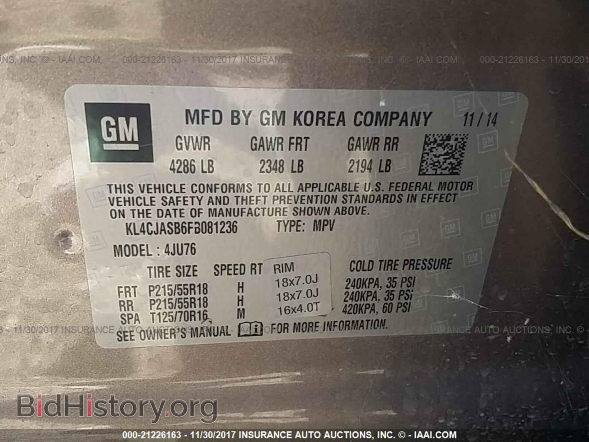 2015 Buick Encore - VIN: KL4CJASB6FB081236 - Photo 9