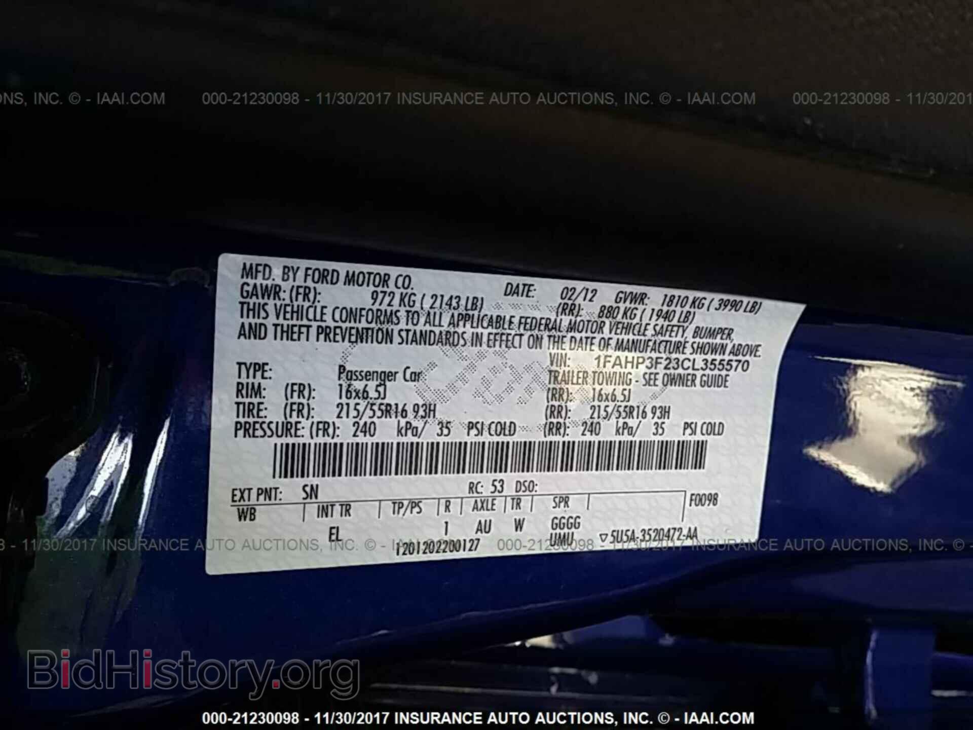 2012 Ford Focus - VIN: 1FAHP3F23CL355570 - Фото 9