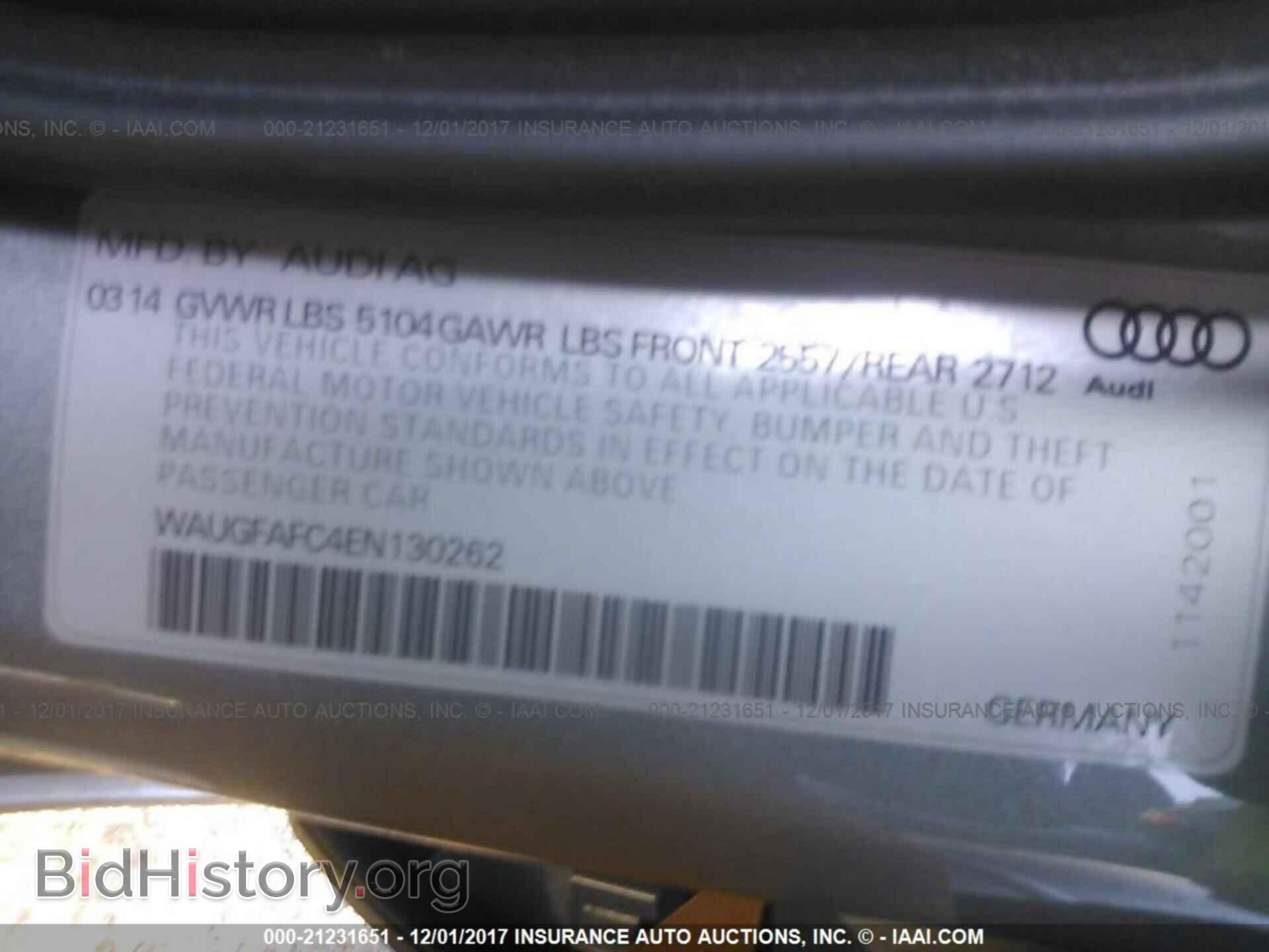 2014 Audi A6 - VIN: WAUGFAFC4EN130262 - Photo 9