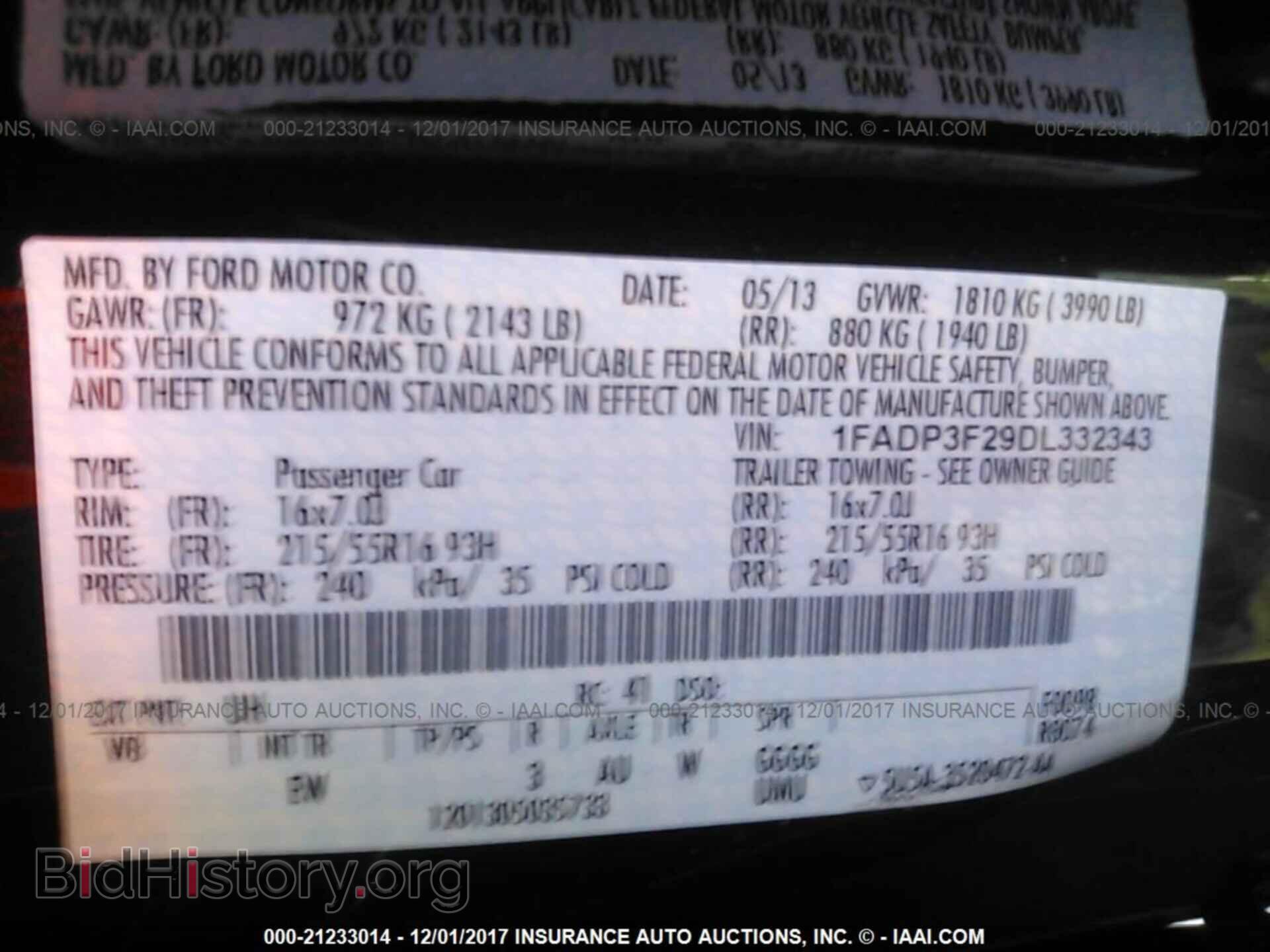 2013 Ford Focus - VIN: 1FADP3F29DL332343 - Фото 9
