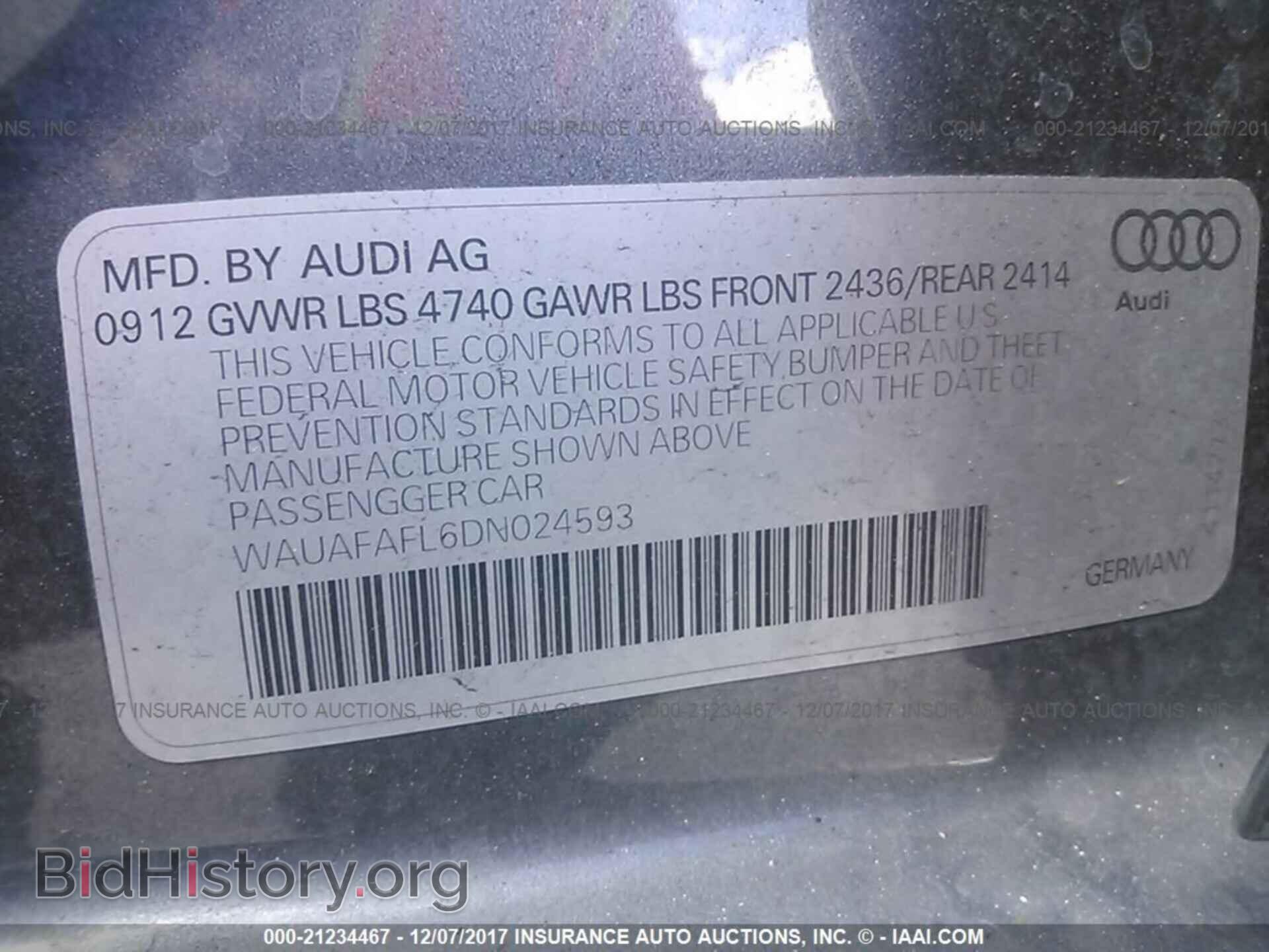 2013 Audi A4 - VIN: WAUAFAFL6DN024593 - Photo 9