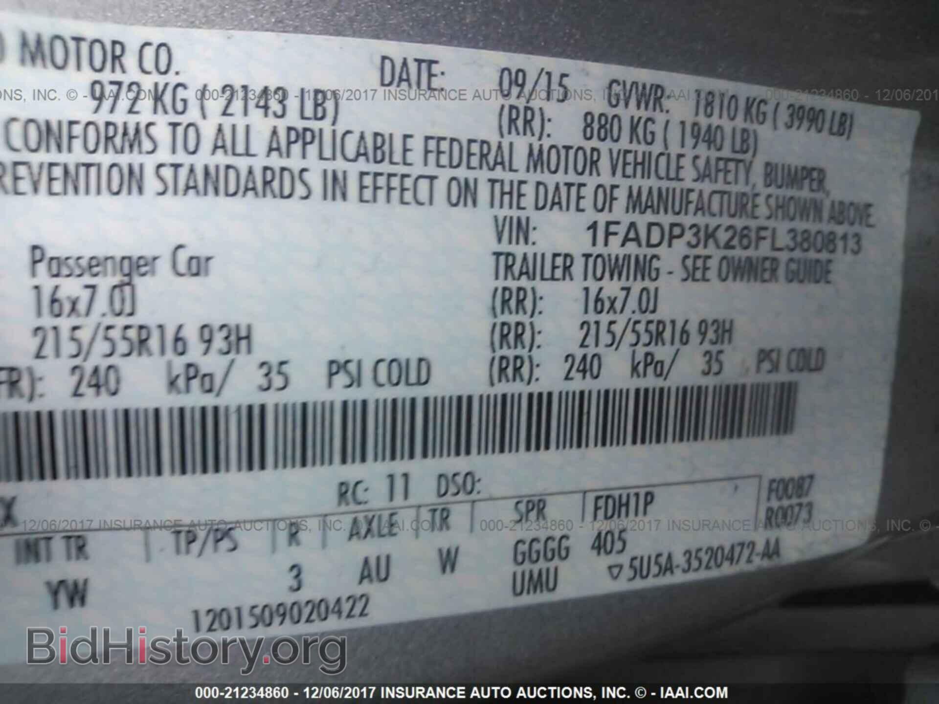2015 Ford Focus - VIN: 1FADP3K26FL380813 - Фото 9