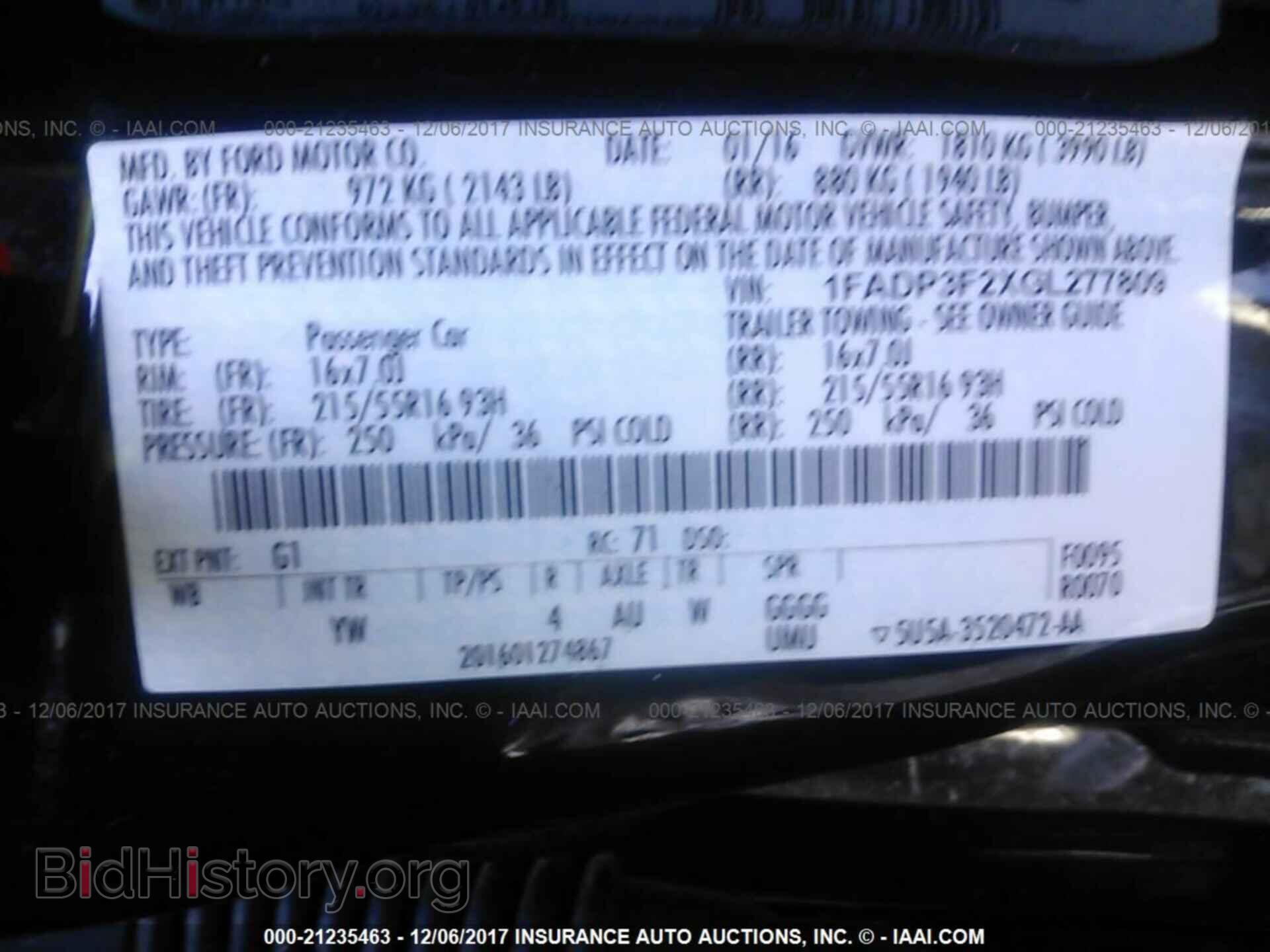 2016 Ford Focus - VIN: 1FADP3F2XGL277809 - Фото 8