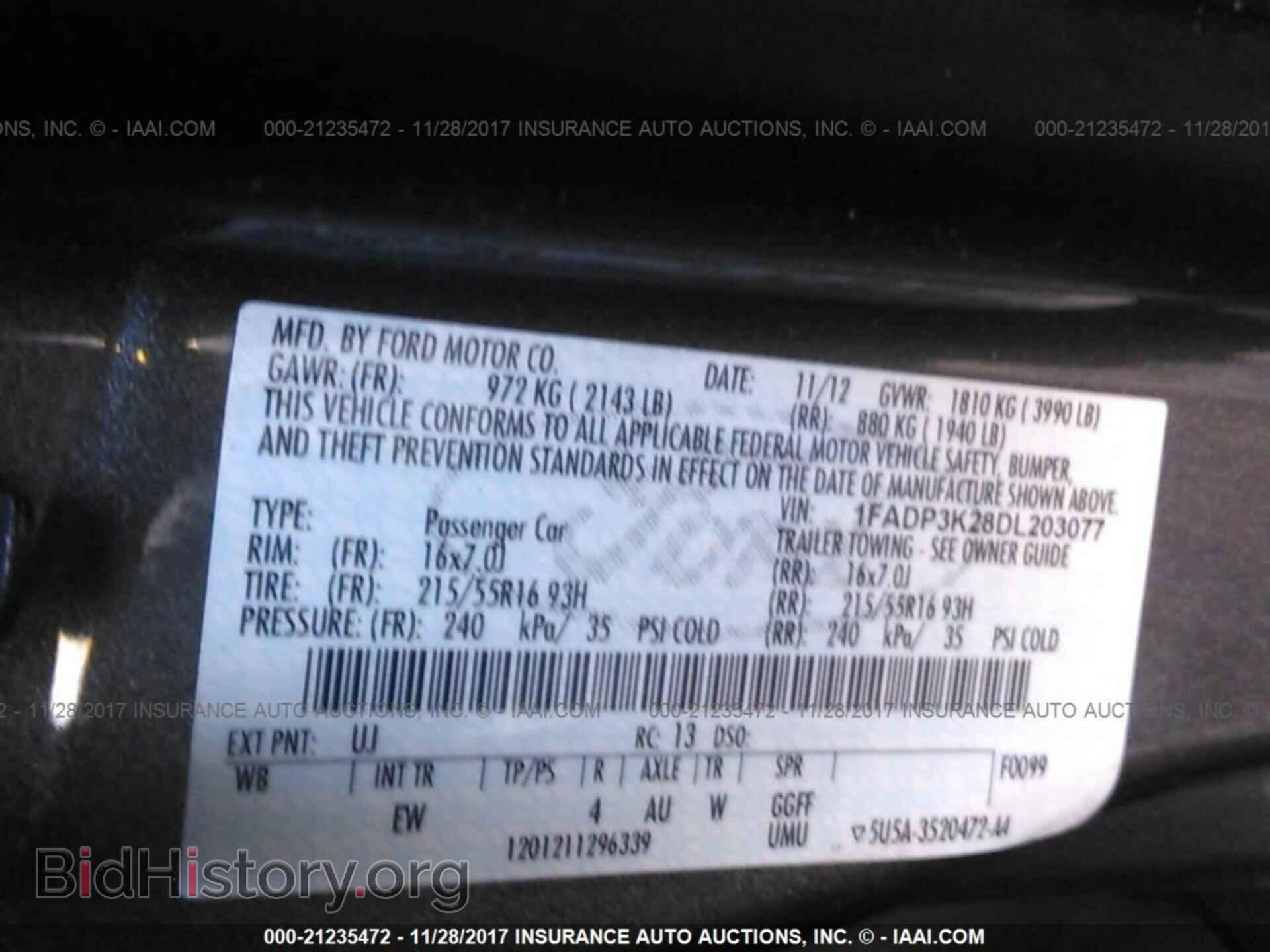 2013 Ford Focus - VIN: 1FADP3K28DL203077 - Фото 9