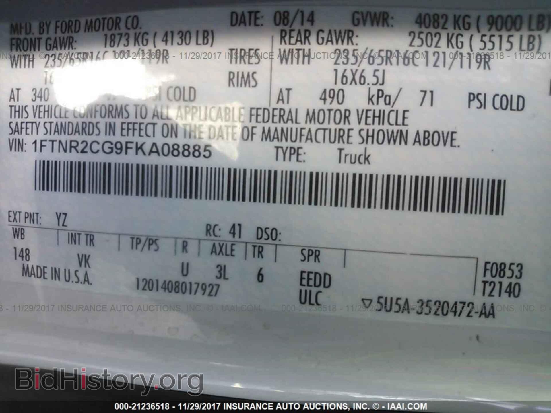 2015 Ford Transit - VIN: 1FTNR2CG9FKA08885 - Photo 9