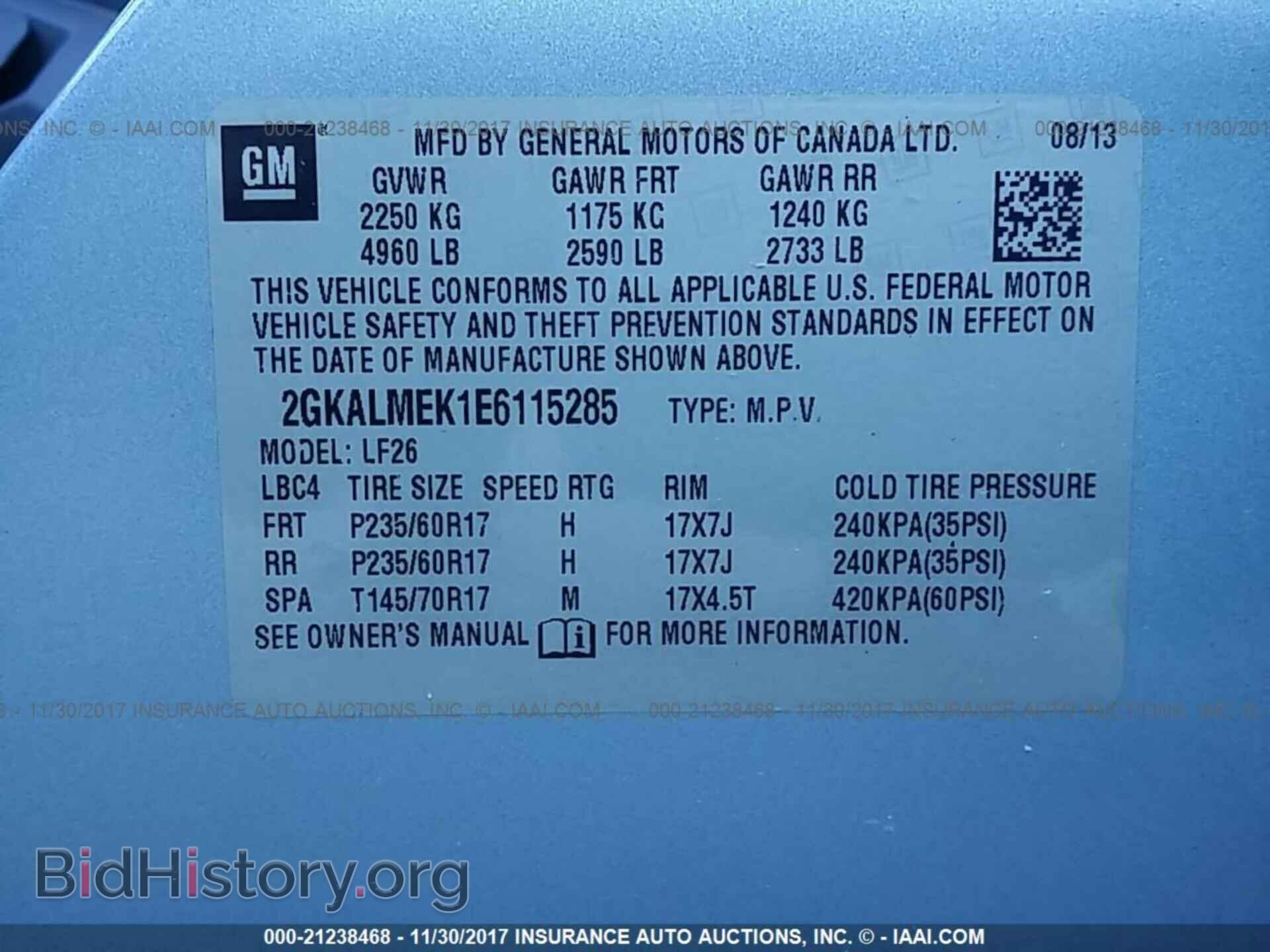 2014 Gmc Terrain - VIN: 2GKALMEK1E6115285 - Photo 9