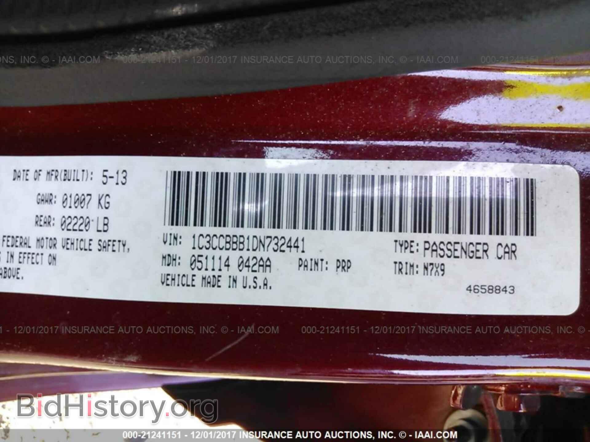 2013 Chrysler 200 - VIN: 1C3CCBBB1DN732441 - Photo 9