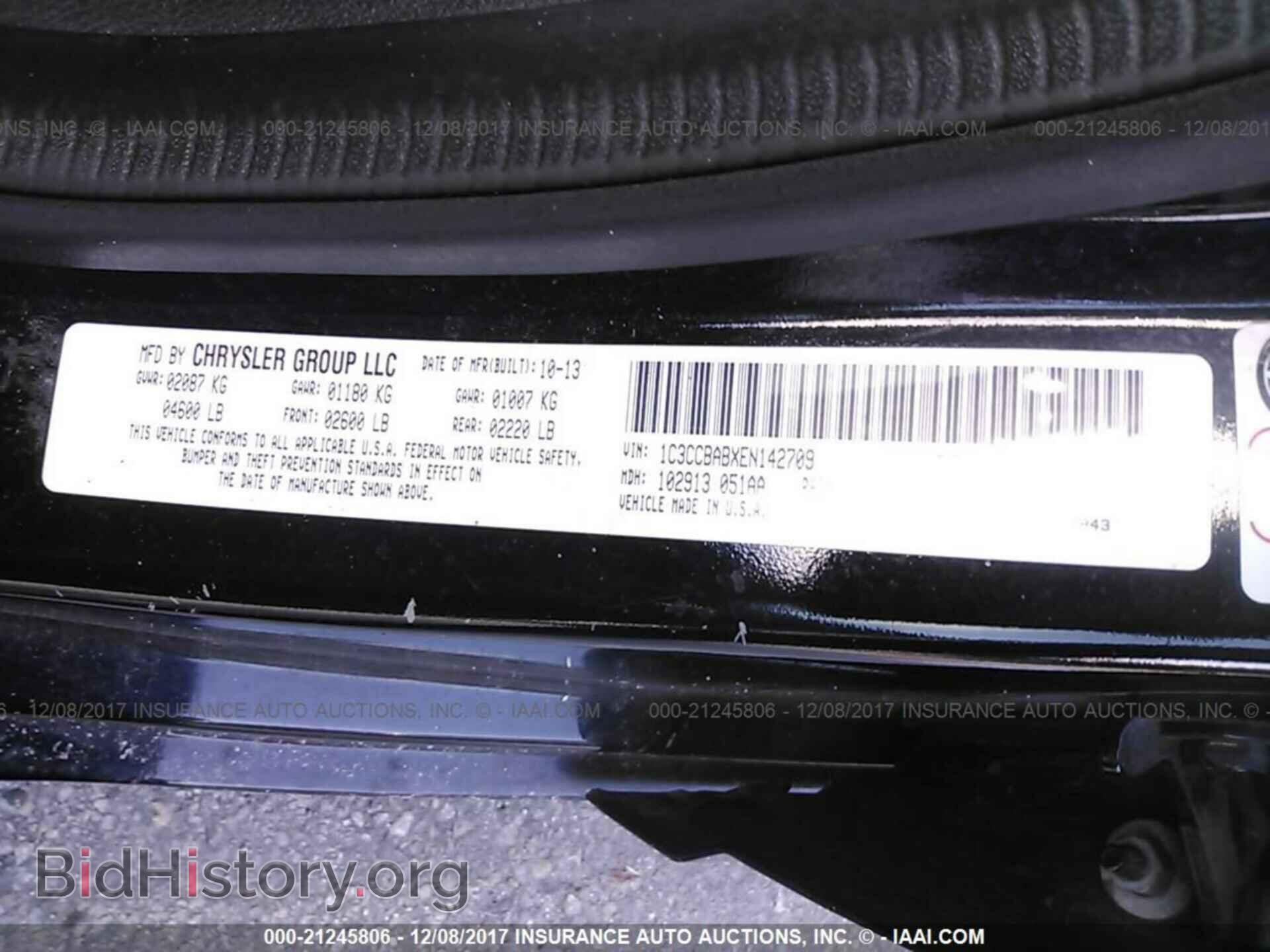 2014 Chrysler 200 - VIN: 1C3CCBABXEN142709 - Photo 9