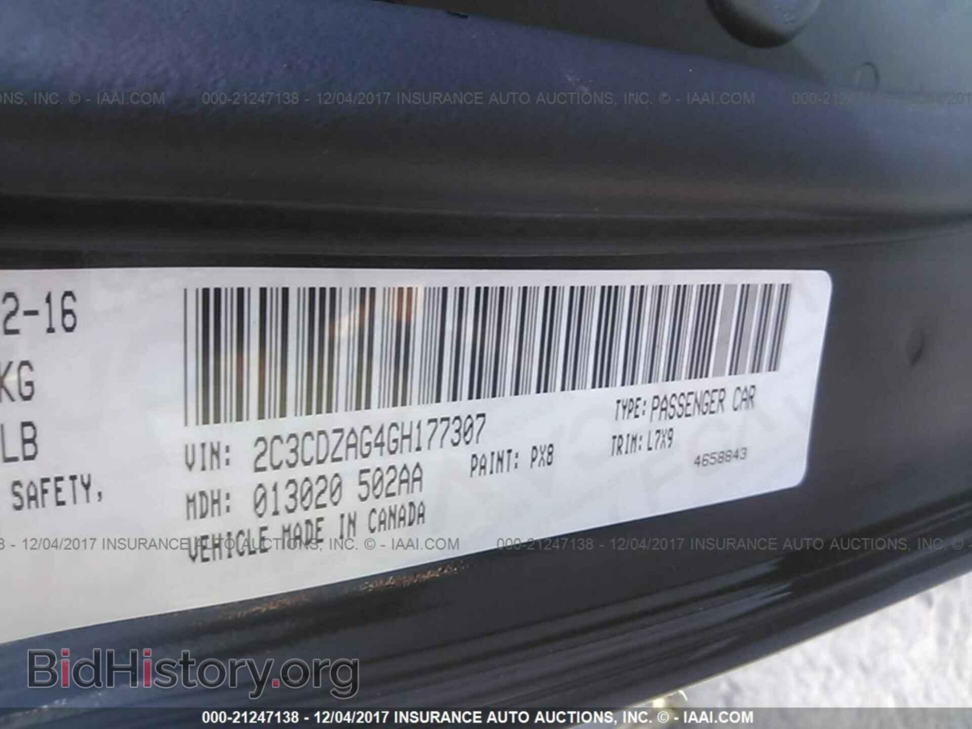 2016 Dodge Challenger - VIN: 2C3CDZAG4GH177307 - Photo 9