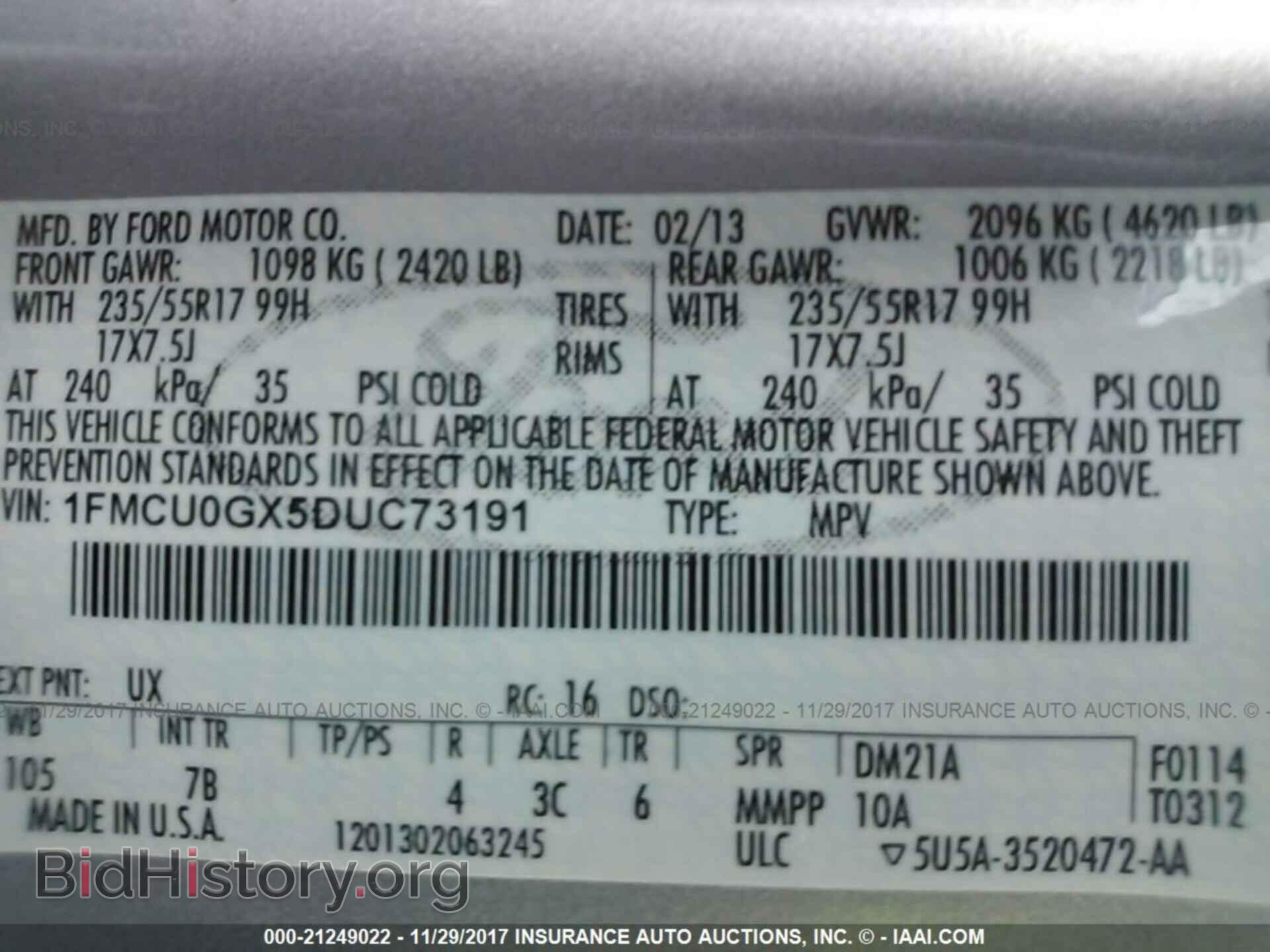 2013 Ford Escape - VIN: 1FMCU0GX5DUC73191 - Photo 9