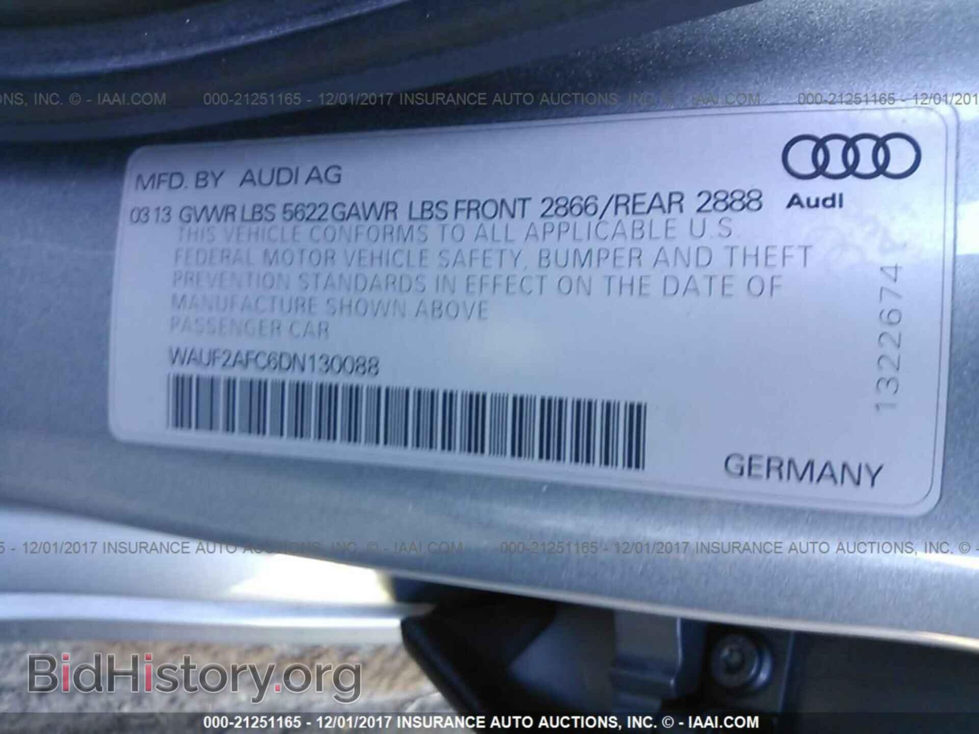2013 Audi S6 - VIN: WAUF2AFC6DN130088 - Фото 9