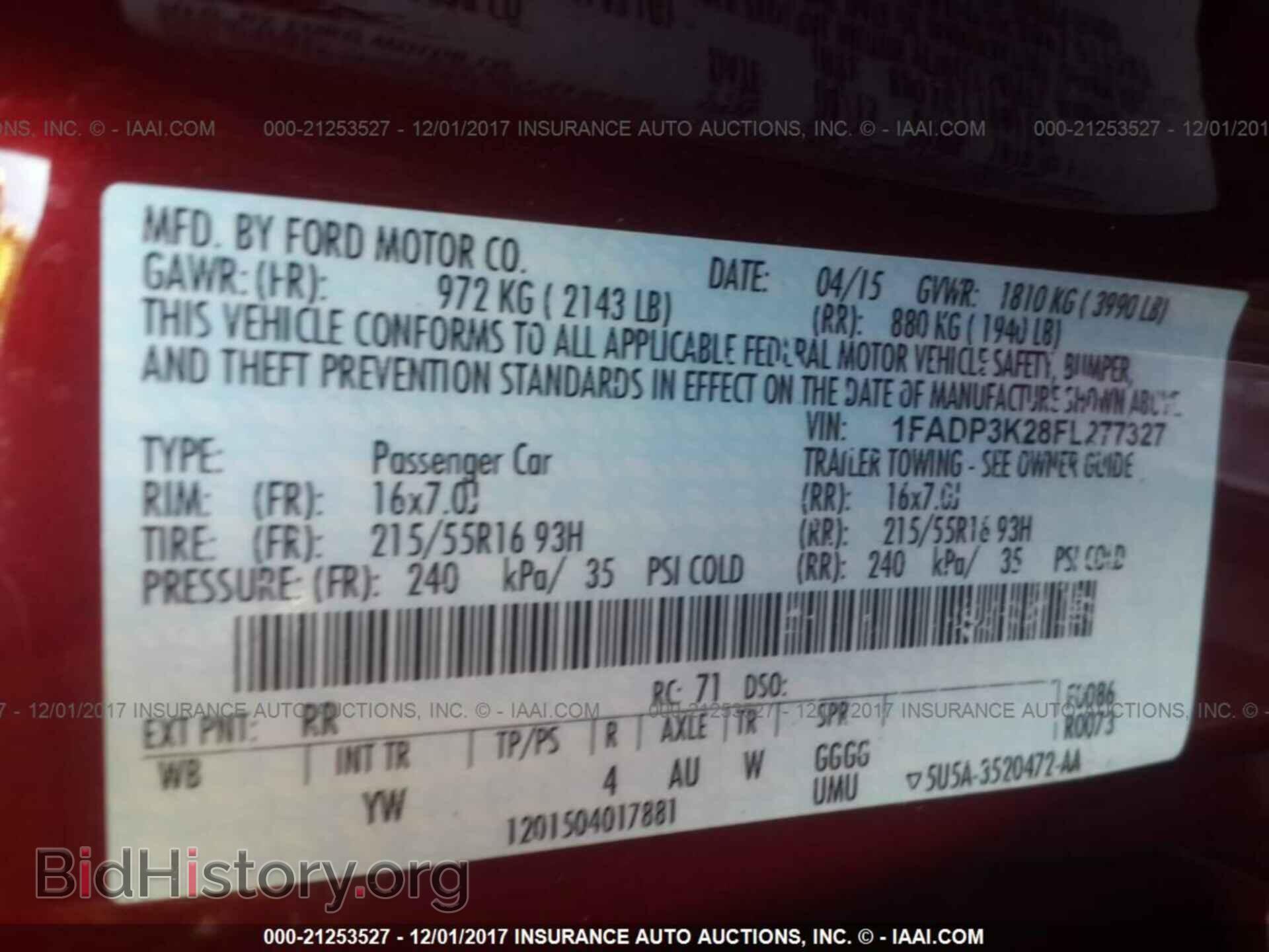 2015 Ford Focus - VIN: 1FADP3K28FL277327 - Фото 9
