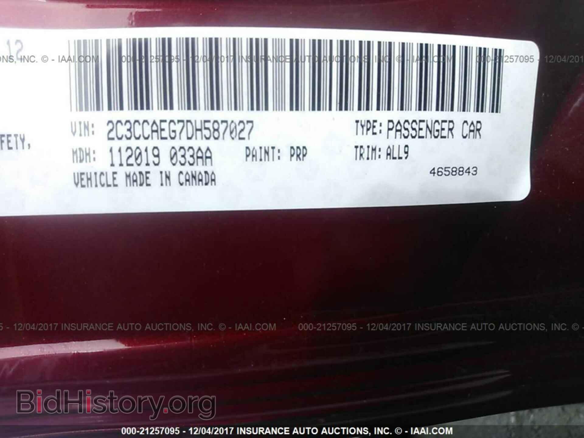 2013 Chrysler 300c - VIN: 2C3CCAEG7DH587027 - Фото 9