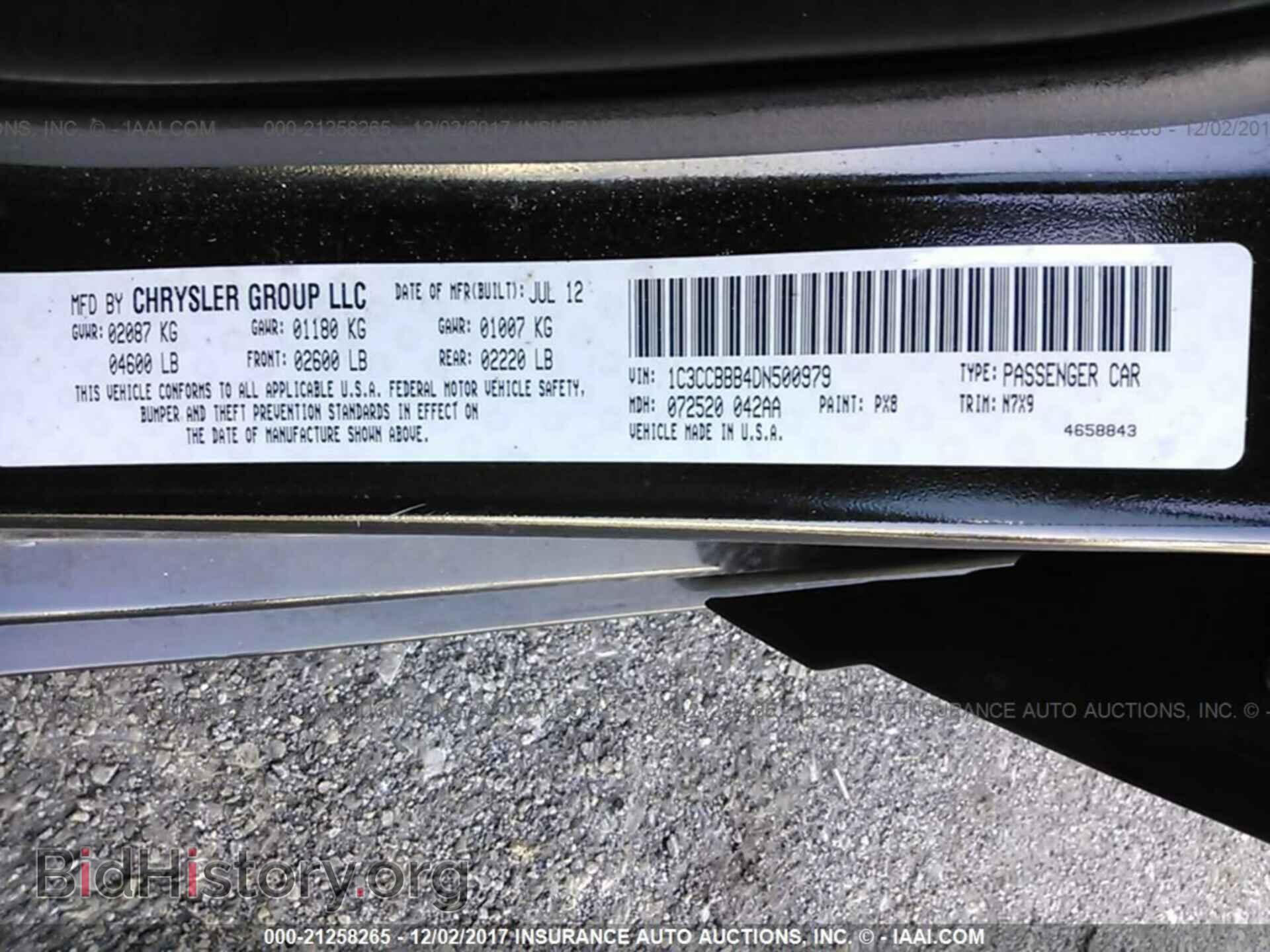 2013 Chrysler 200 - VIN: 1C3CCBBB4DN500979 - Photo 9