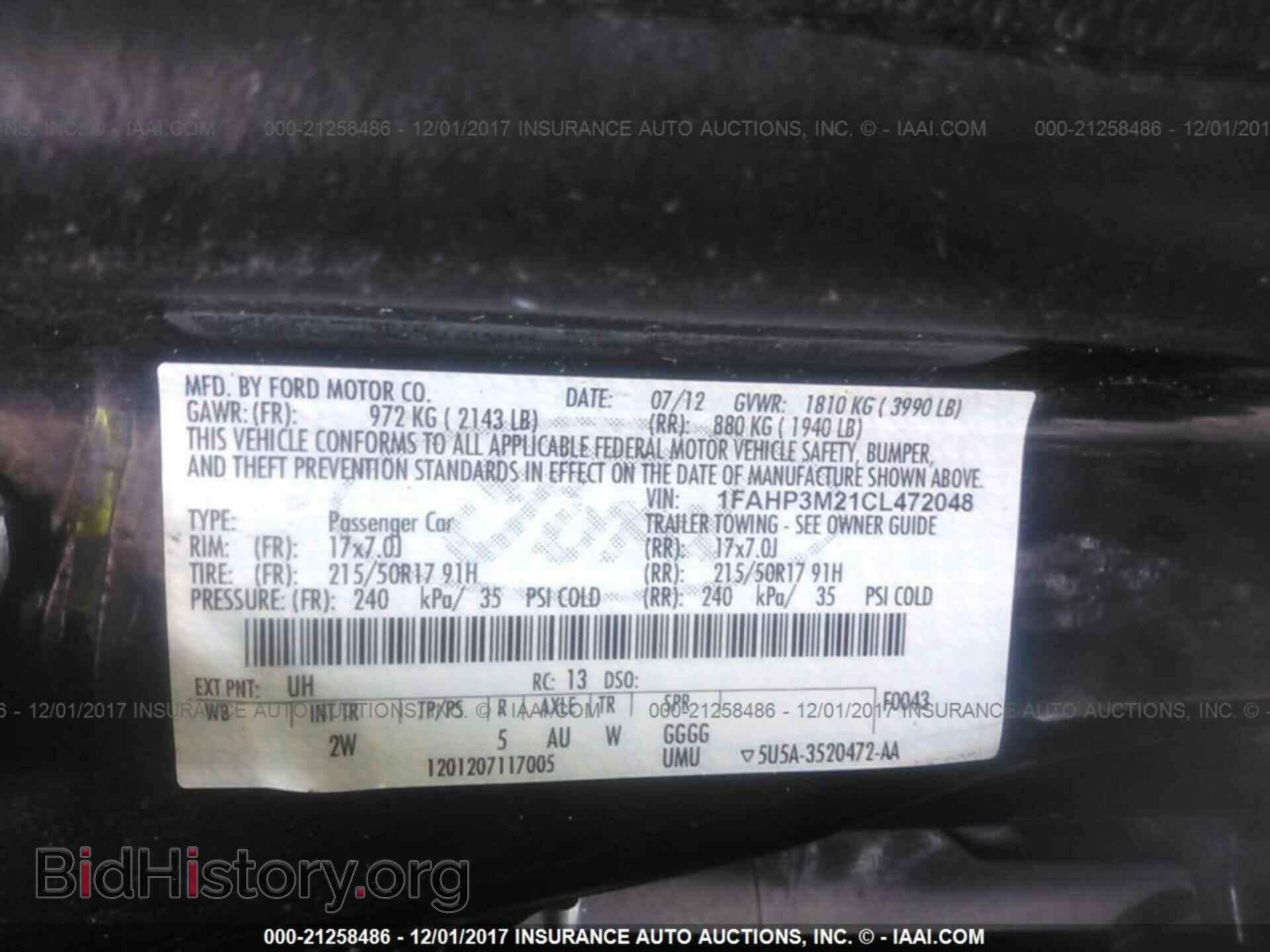 2012 Ford Focus - VIN: 1FAHP3M21CL472048 - Photo 9